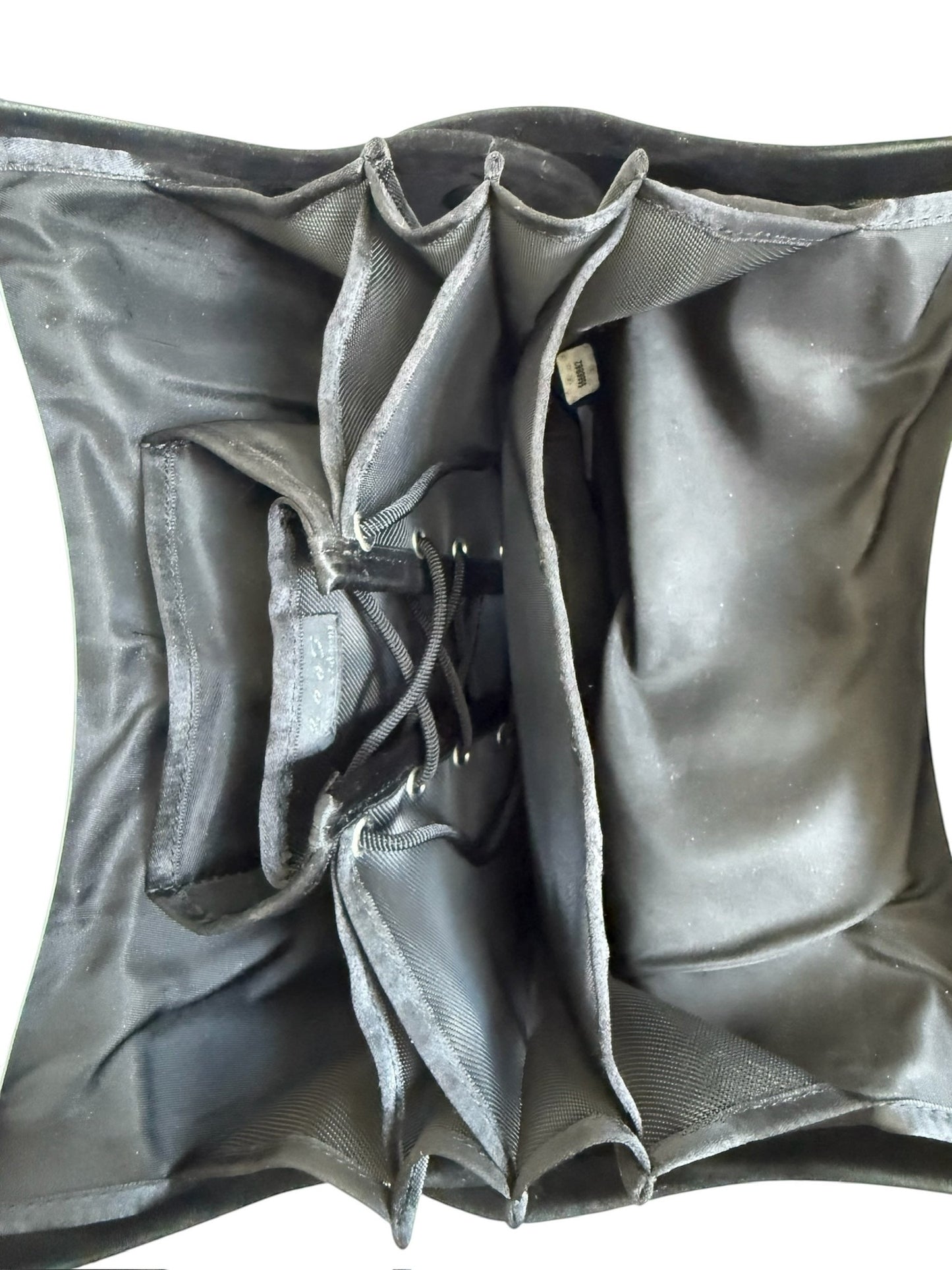 Chanel Vintage 90s Black Suede Millenium 2005 Hip Bum Frame Bag