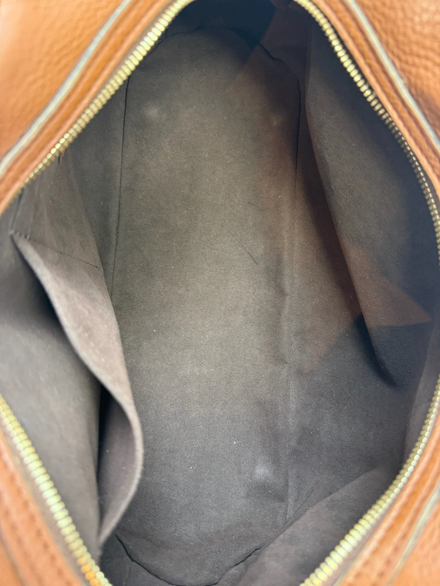 Louis Vuitton 2009 Caramel Brown Mahina Monogram Leather Lunar PM Small Shoulder Bag