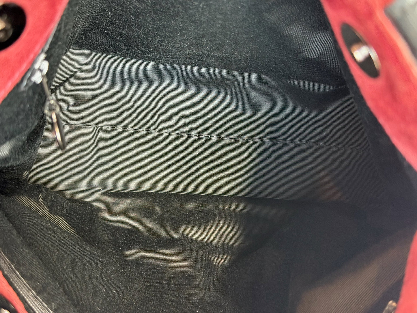 Chanel Vintage Burgundy Suede CC Logo Small Shoulder Tote Bag