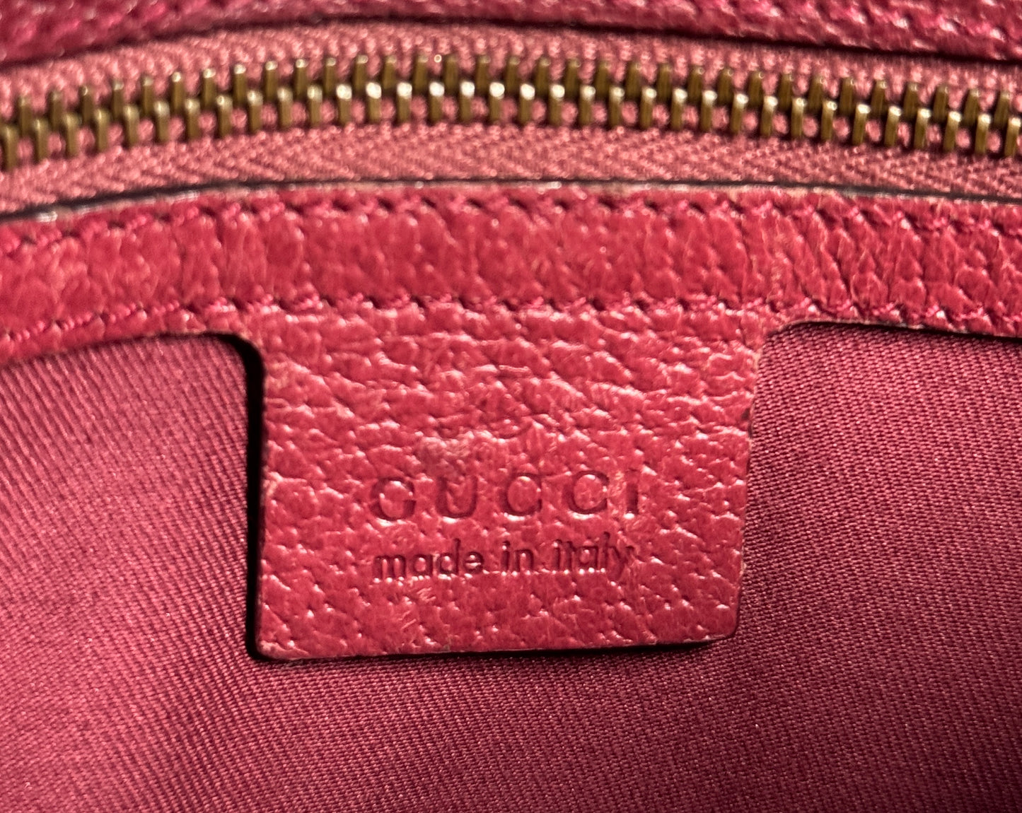 Gucci Vintage Fuchsia Pink GG Monogram Small 1955 Horsebit Shoulder Bag