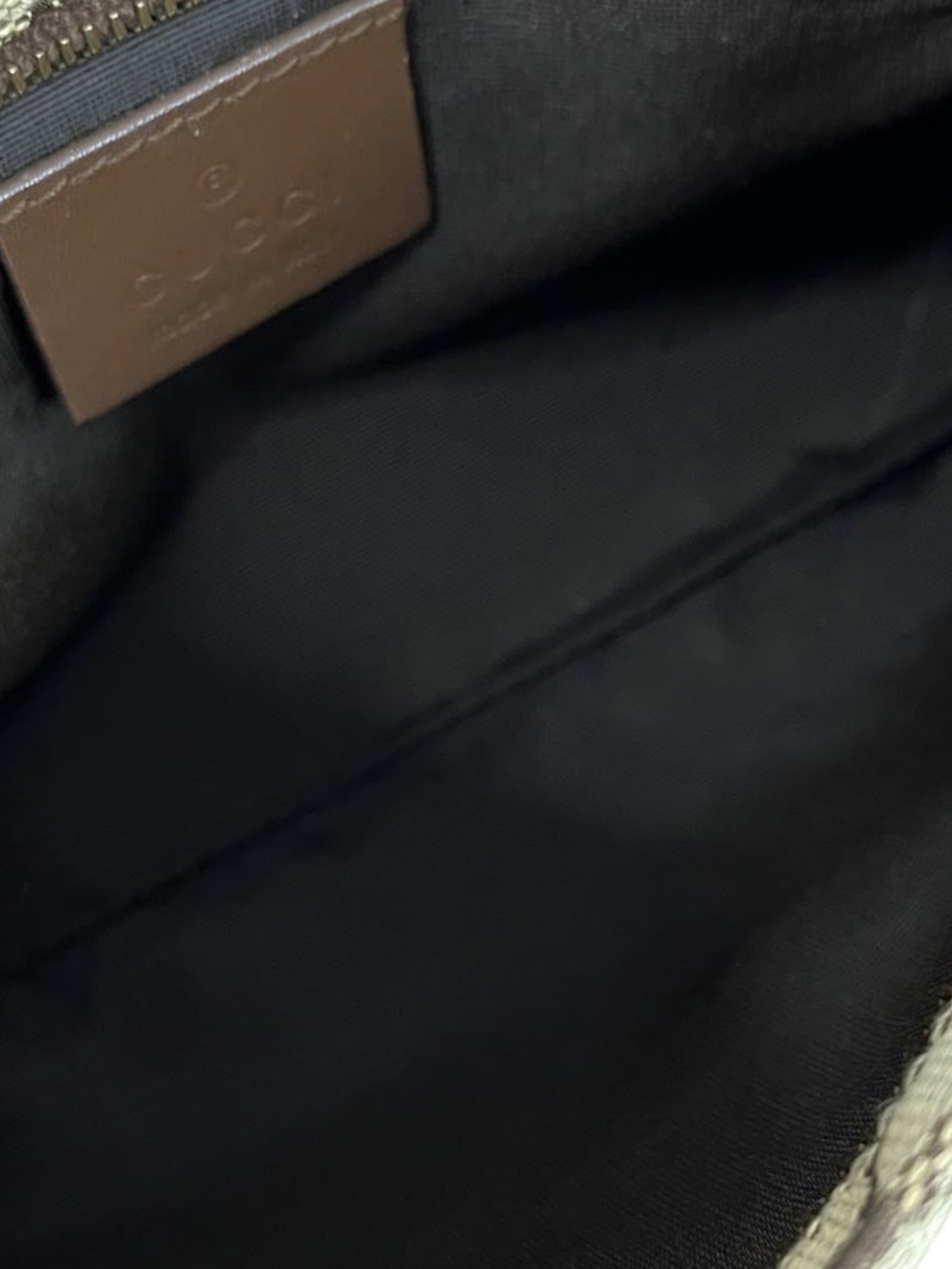 Gucci Vintage Brown GG Monogram Turnlock Wristlet Clutch 