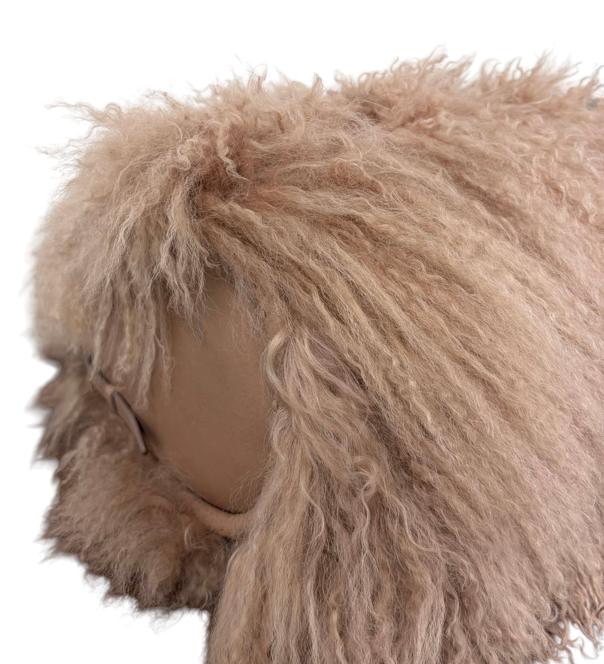 Dior Vintage 2000 Mauve Pink Mongolian Lamb Fur Libertine Shoulder Hobo Bag