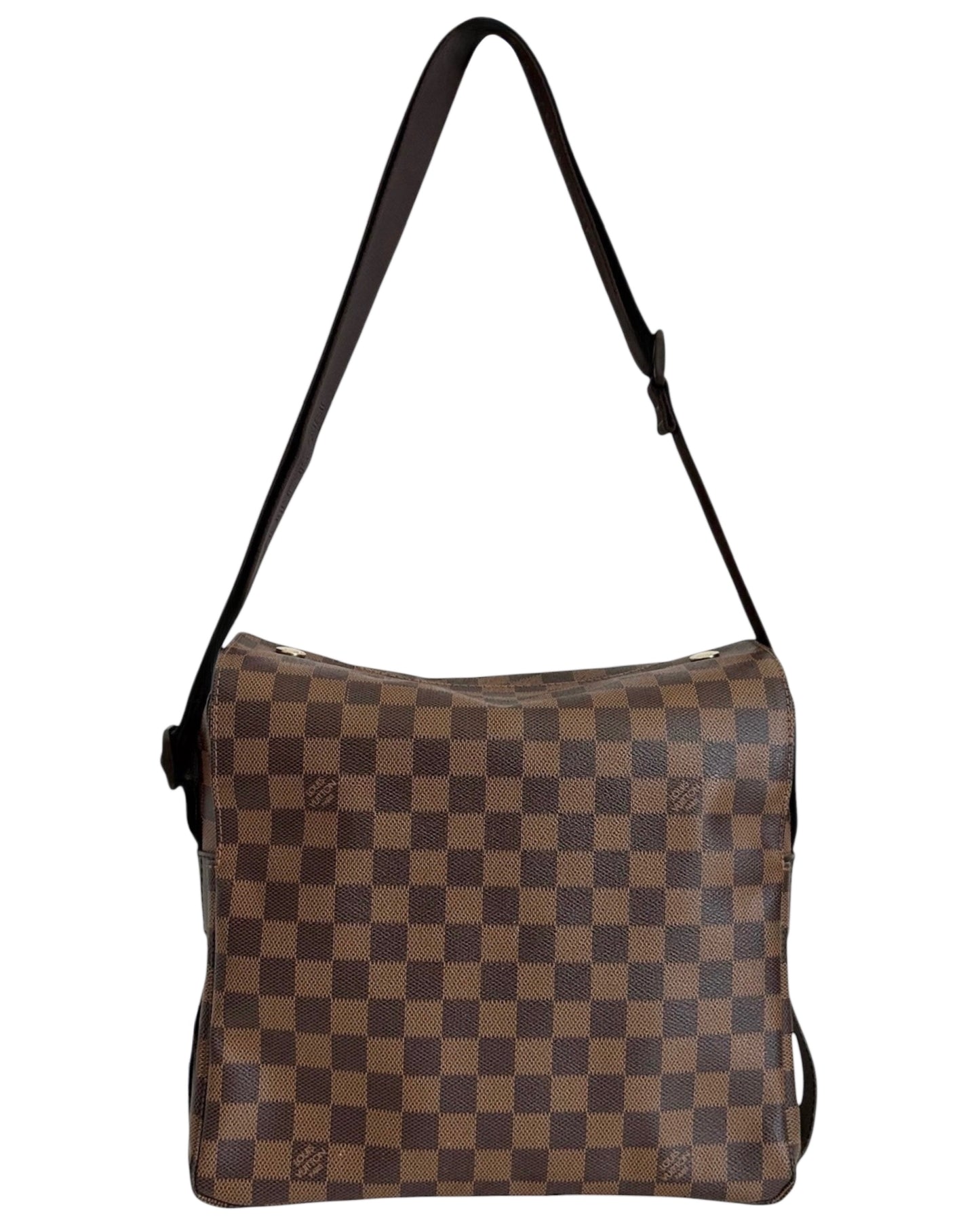Louis Vuitton 2010 Damier Ebene Naviglio Messenger Bag