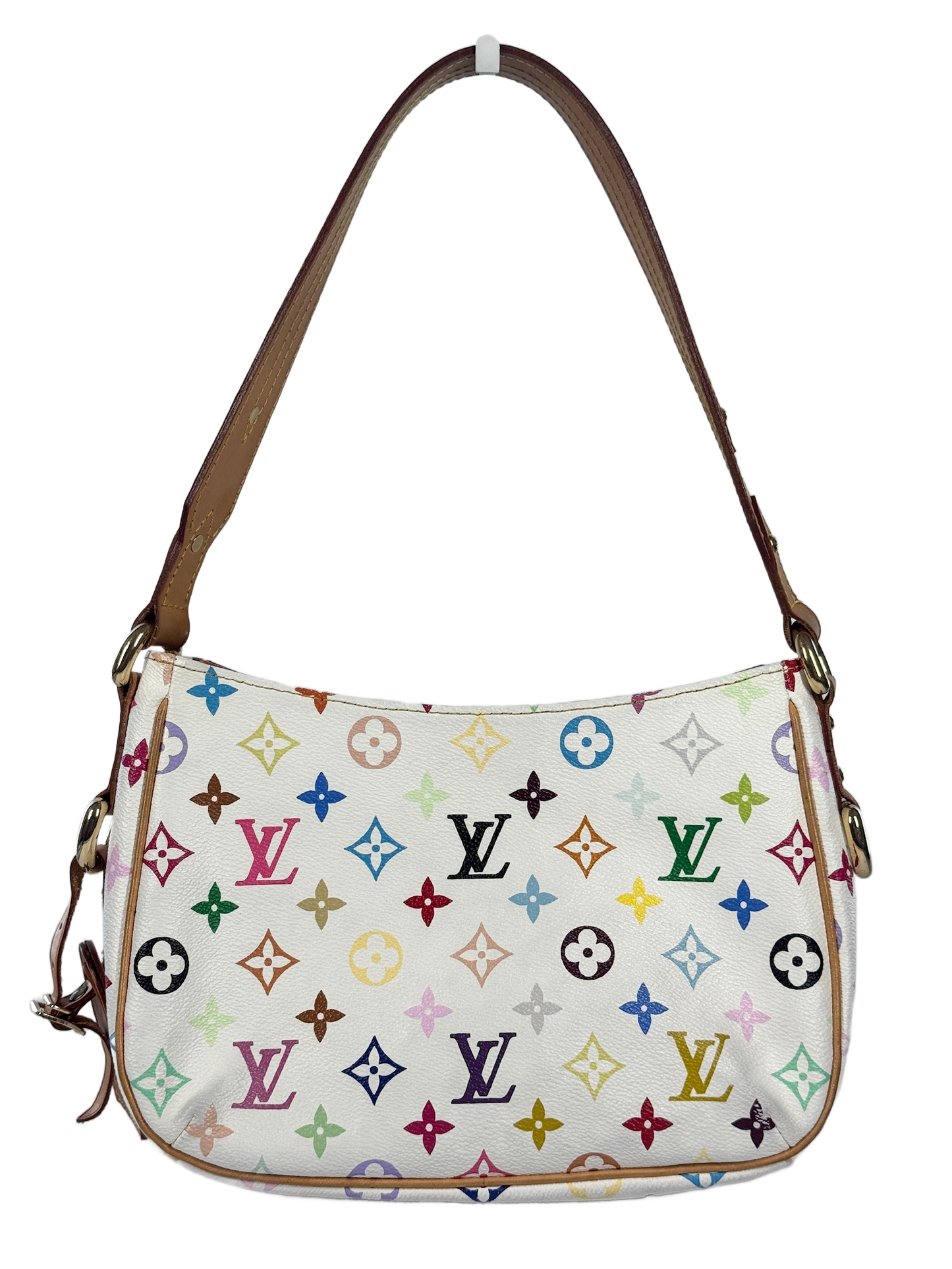 Louis Vuitton Vintage 2005 Takashi Murakami Blanc / White Multicolor Monogram Lodge