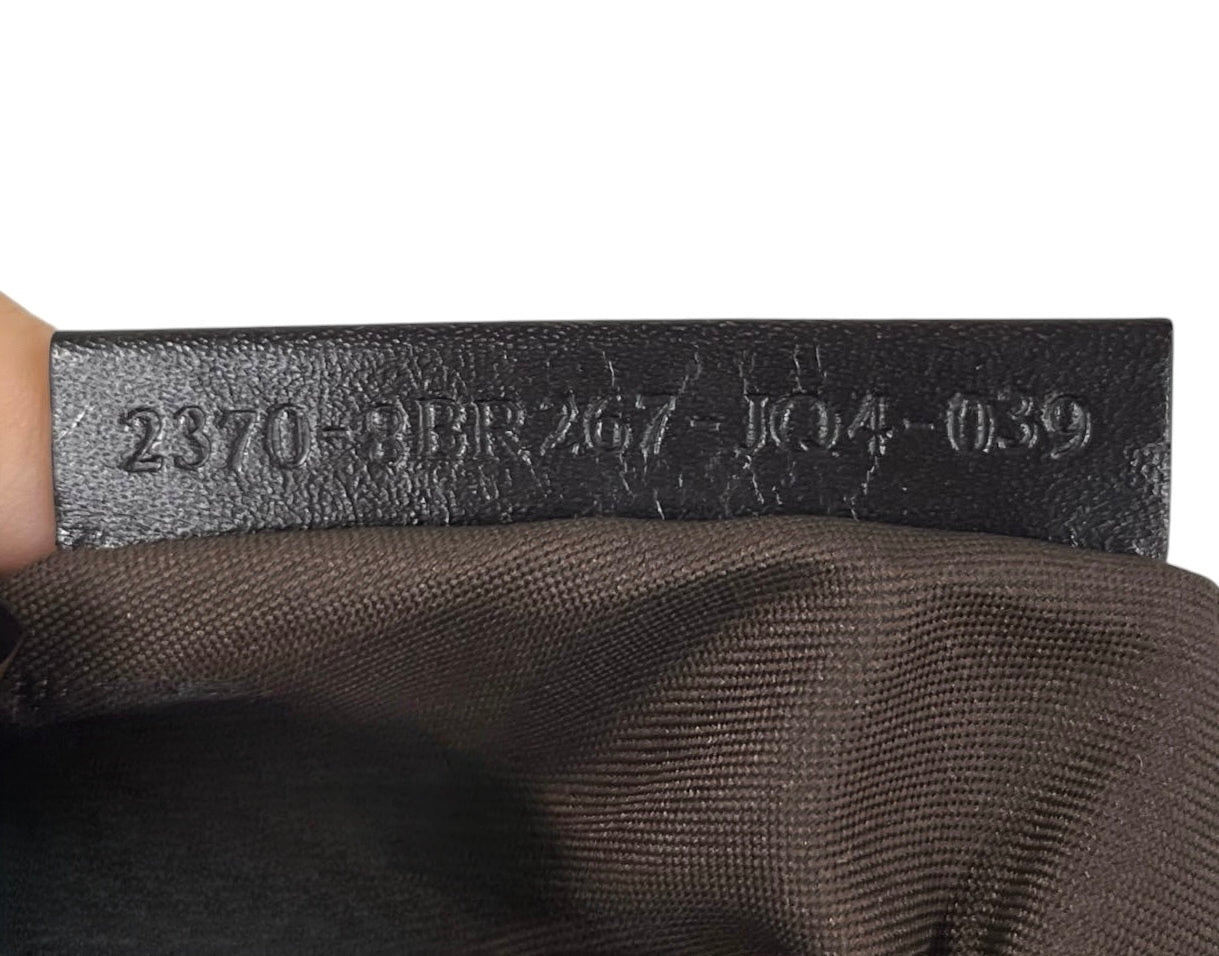 Fendi Vintage Dark Brown Zucchino Zucca Monogram Medium Shoulder Pochette Bag 