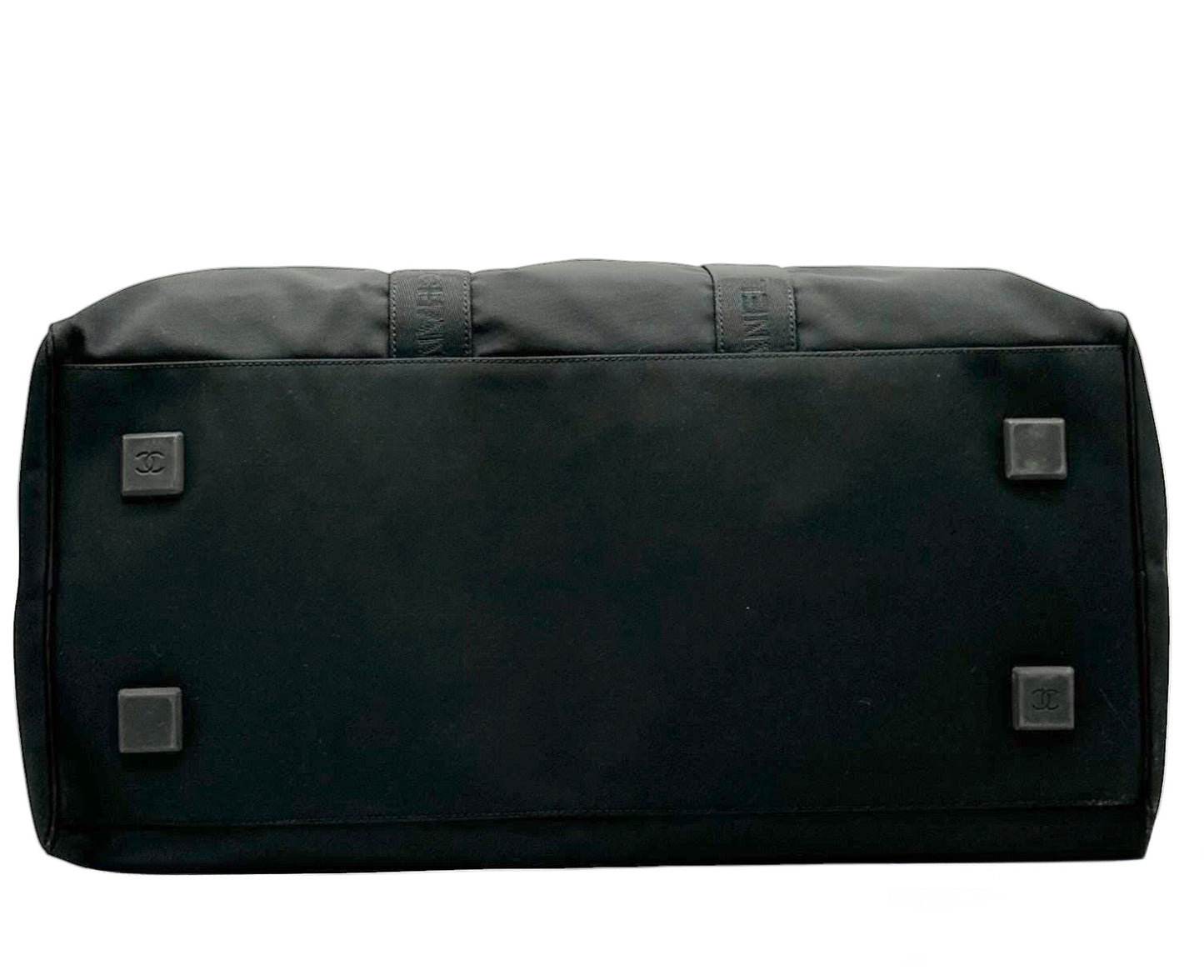 Chanel Vintage 00s Black Nylon Sport Line Duffle Bag