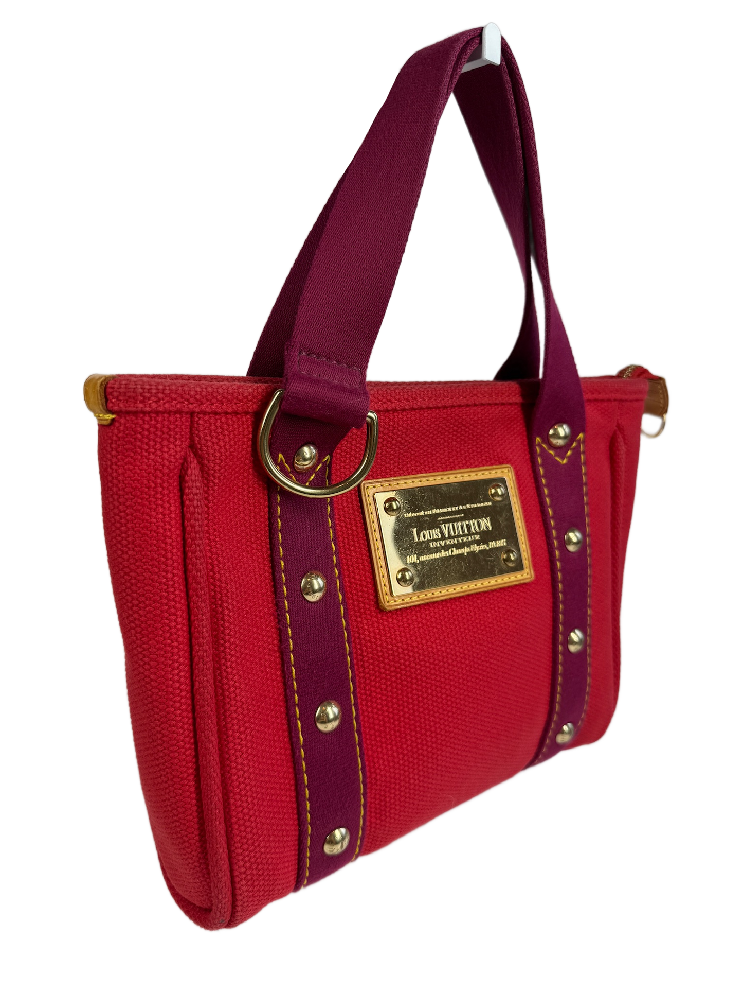 Louis Vuitton Vintage Fuchsia Canvas Antigua Cabas PM Mini Bag