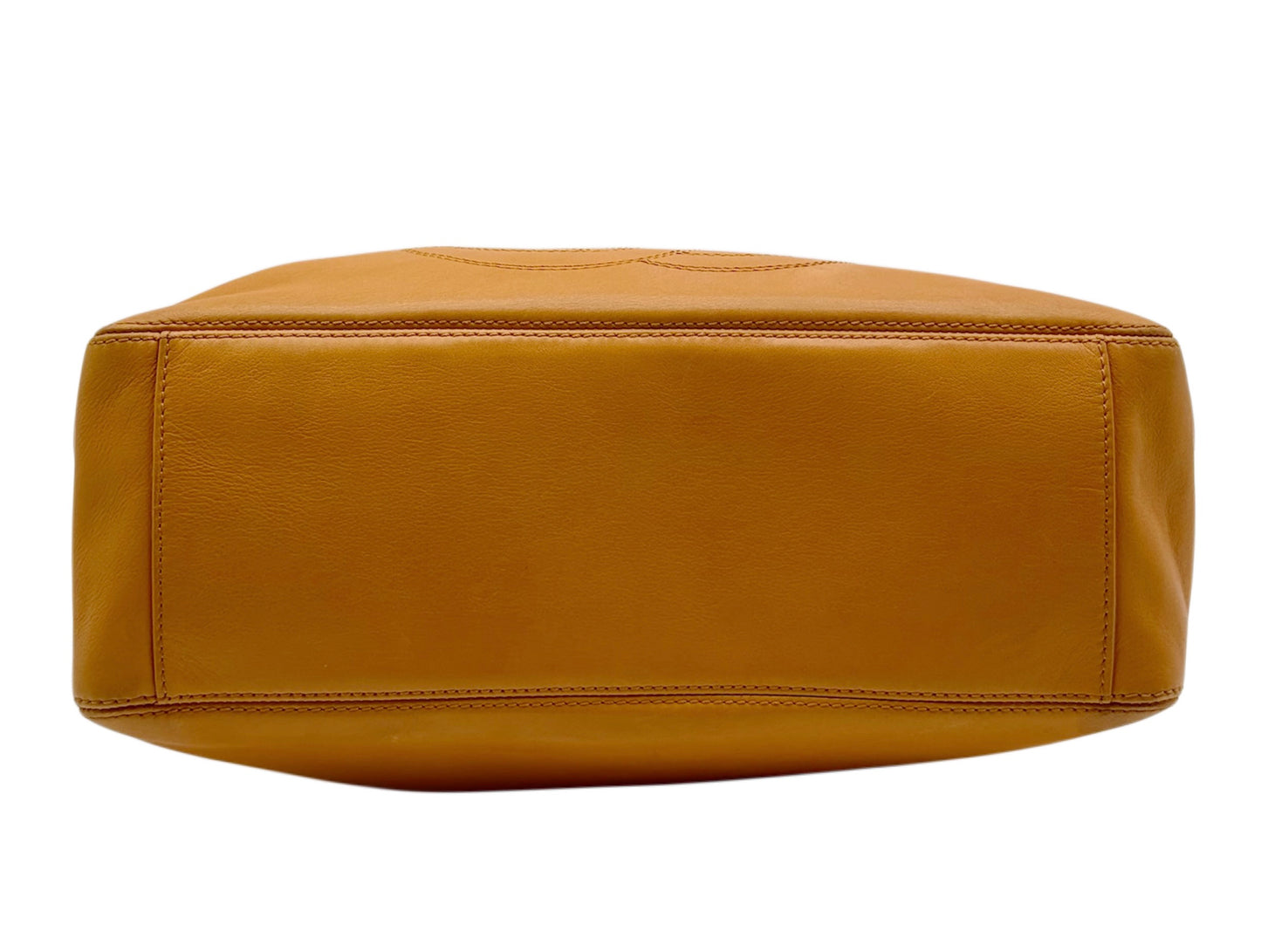 Chanel Vintage 1998 Orange Lambskin CC Logo Small Shoulder Messenger Bag
