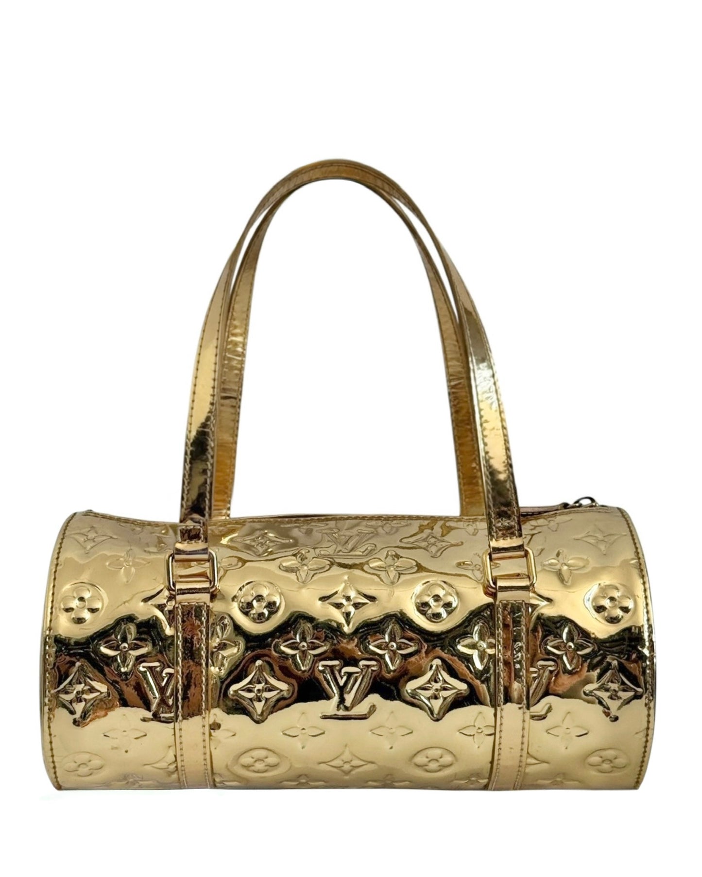 Louis Vuitton by Marc Jacobs Vintage 2006 Gold Monogram Miroir Papillon 26 Bag