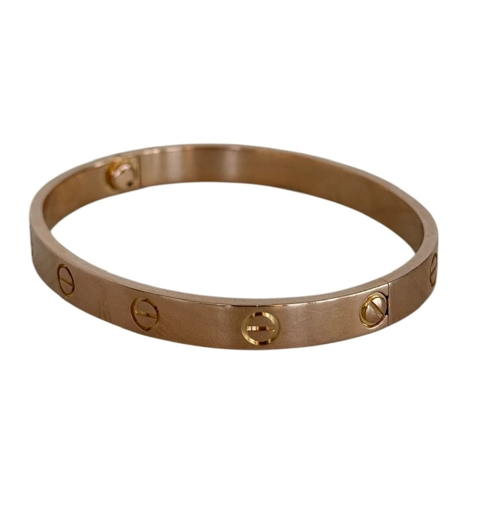 Cartier 2019 Classic Love Bracelet in 18K Rose Gold - 17 cm