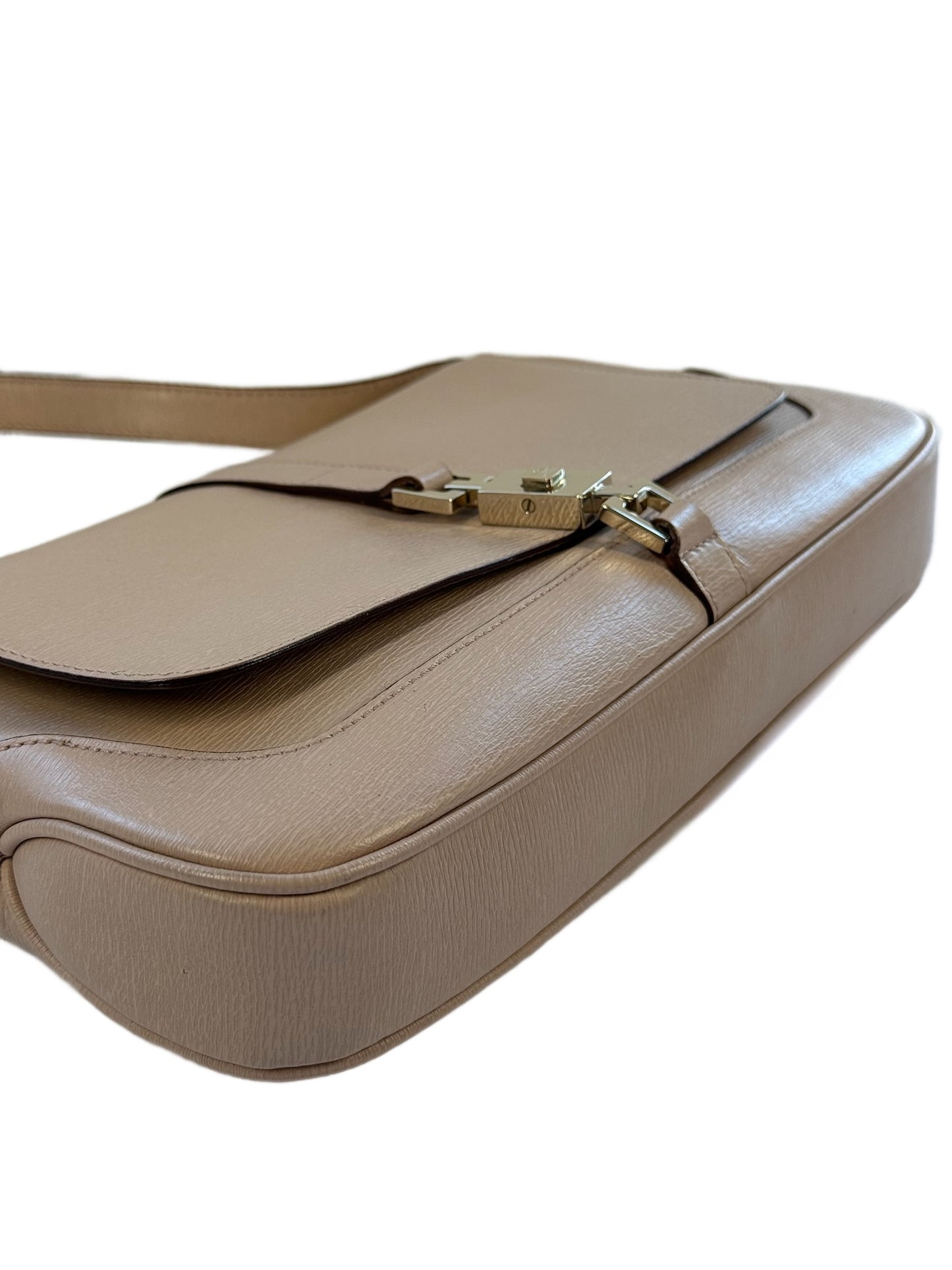 Gucci Vintage Light Pink Leather Shoulder Flap Jackie Bag