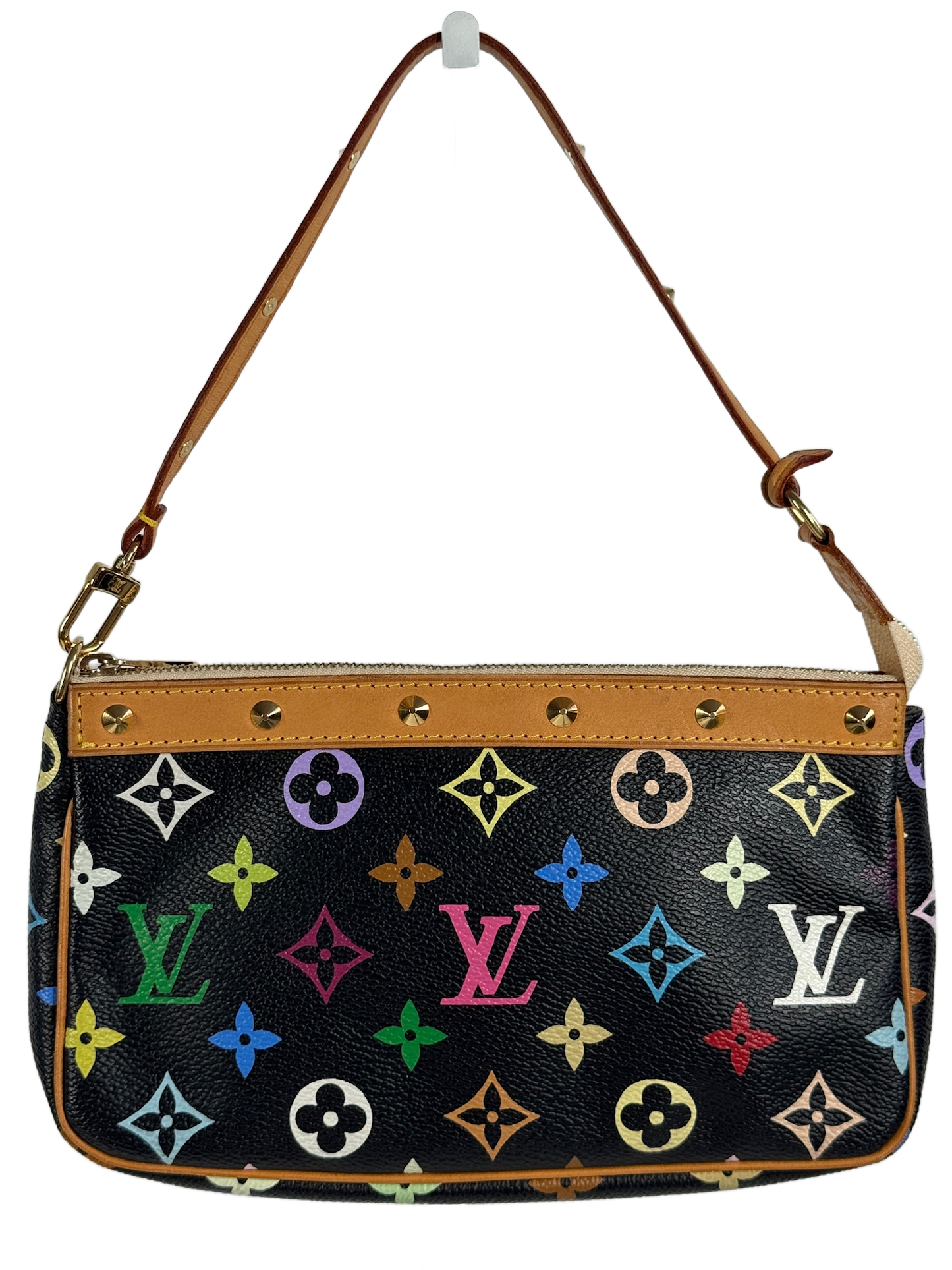 Louis Vuitton Vintage 2003 Monogram Multicolor Noir / Black Pochette Accessoires
