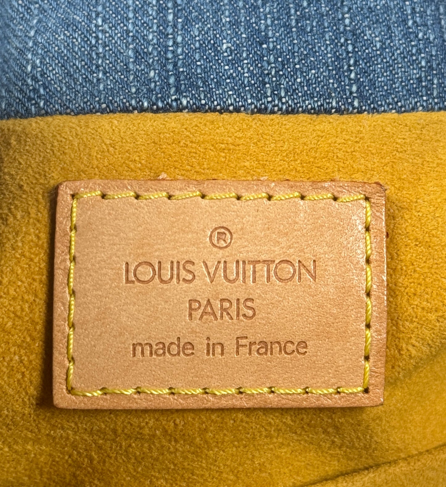 Louis Vuitton Vintage 2005 Blue Denim Monogram Mini Small Pleaty Bag