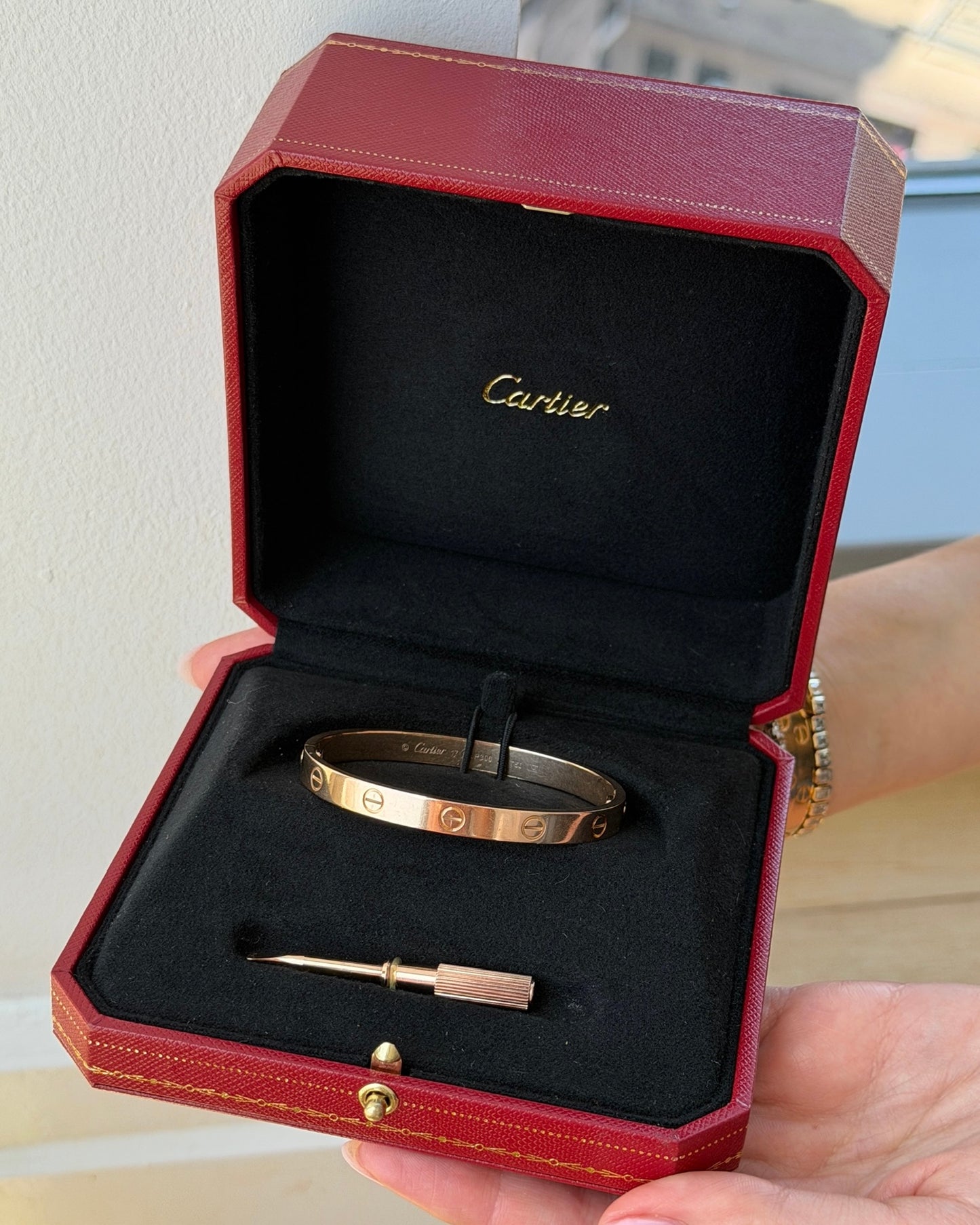 Cartier 2019 Classic Love Bracelet in 18K Rose Gold - 17 cm