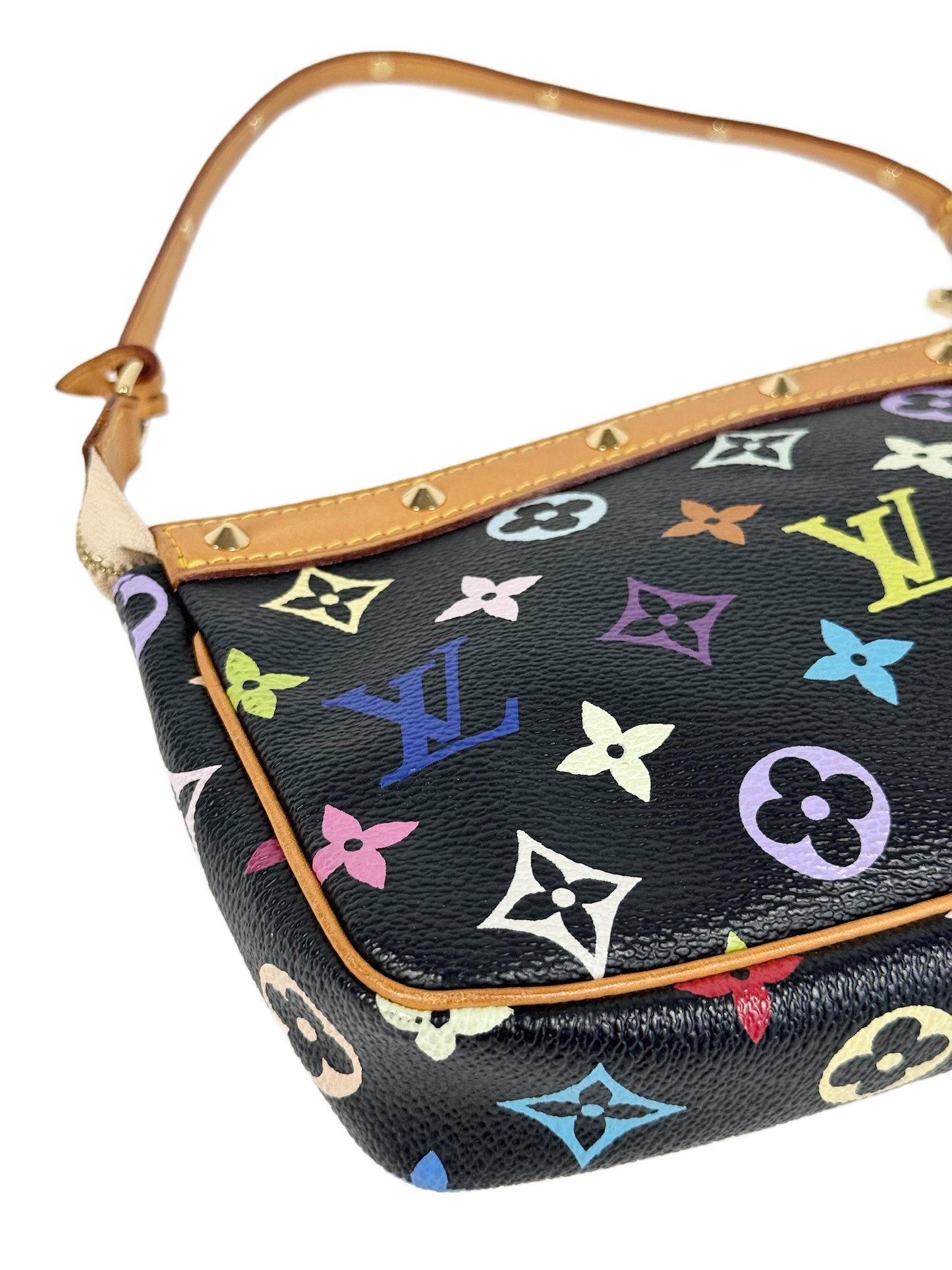Louis Vuitton Vintage 2003 Monogram Multicolor Noir / Black Pochette Accessoires