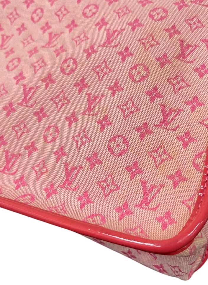 Louis Vuitton Vintage 2004 Pink Mini Lin Monogram Kathleen Shoulder Bag