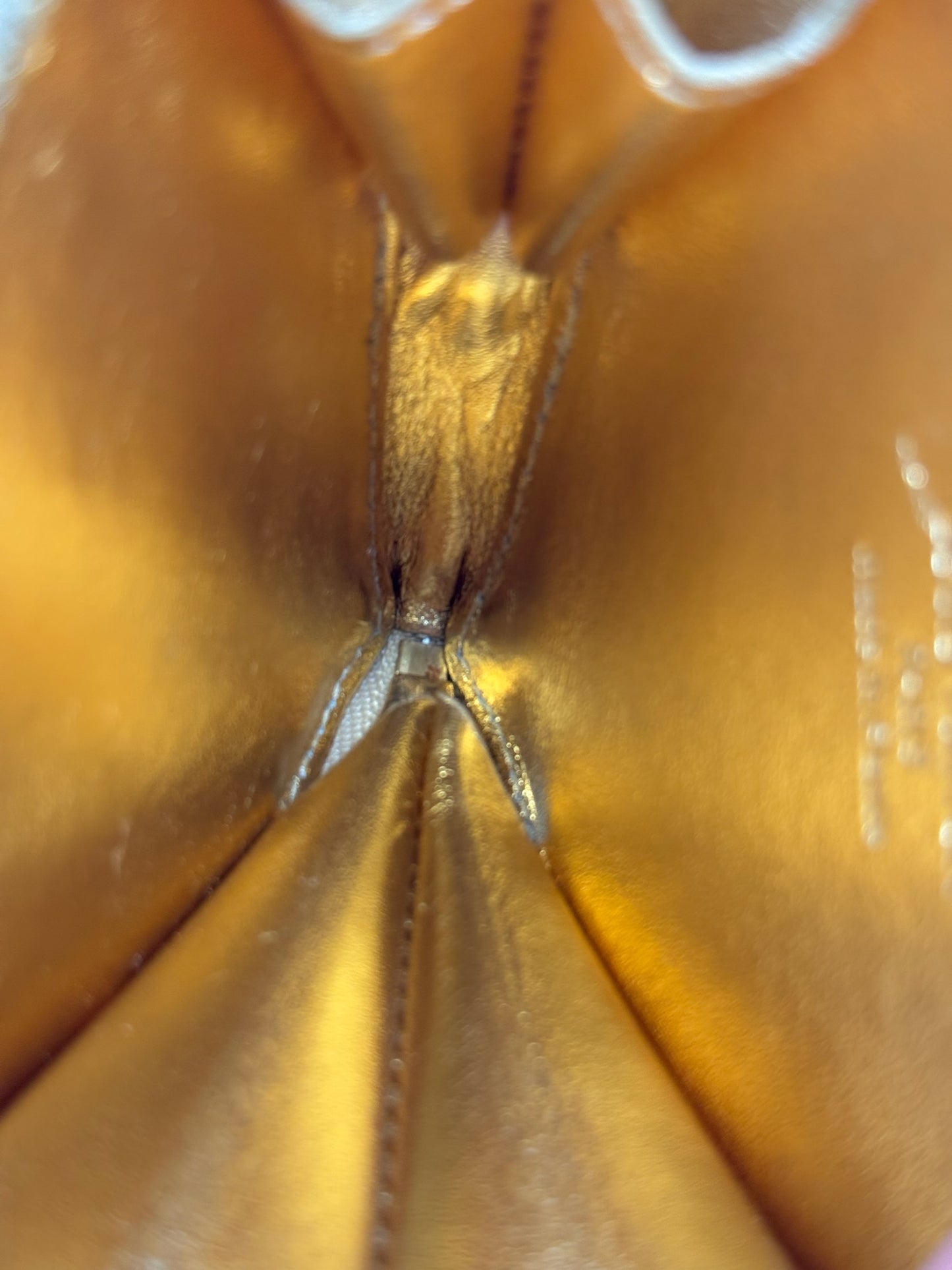 Louis Vuitton Vintage 2007 Gold Miroir Mirror Monogram Heart Coin Purse Bag Charm Pouch