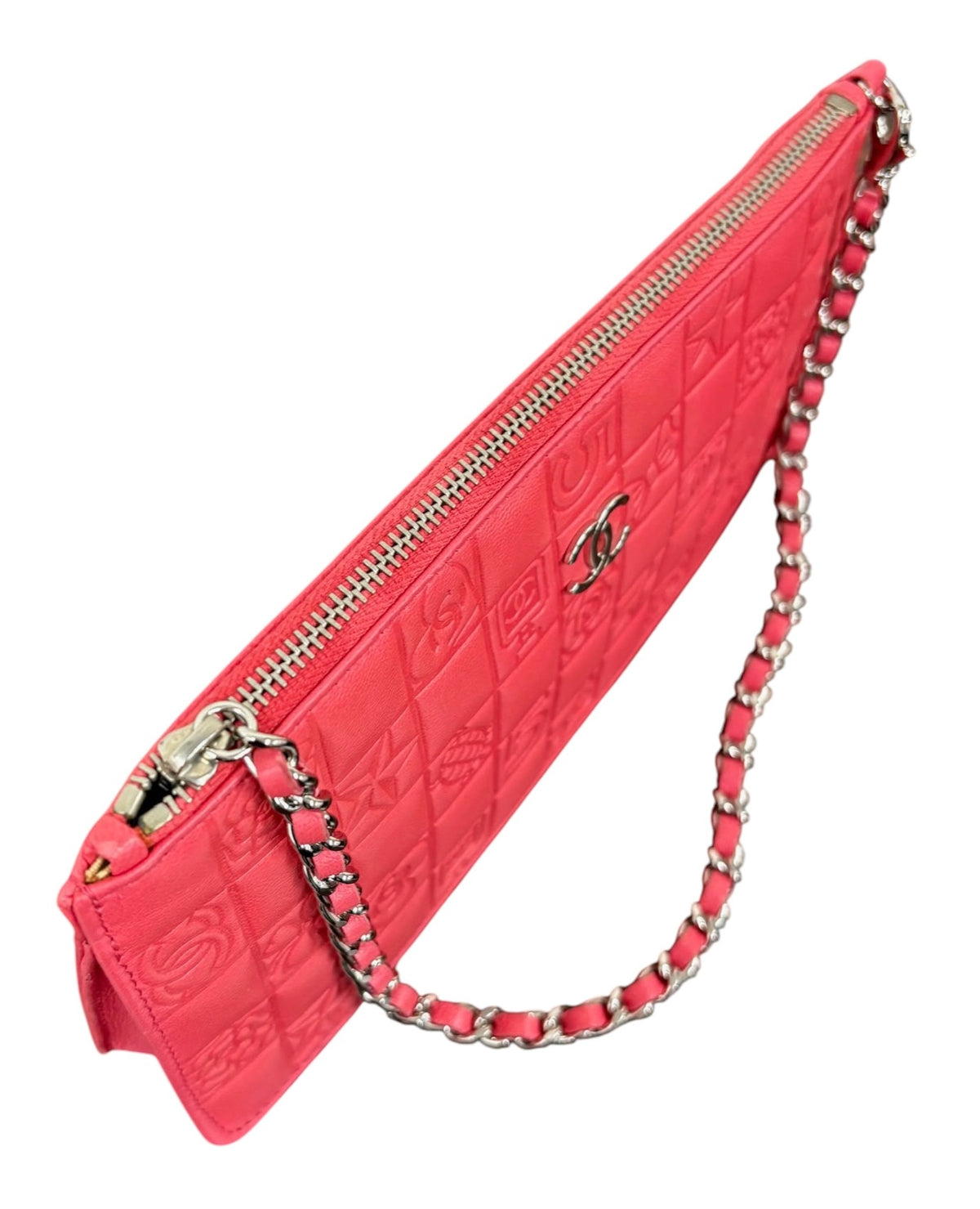 Chanel Vintage 2004-2005 Hot Pink Precious Symbols Shoulder Pochette Bag
