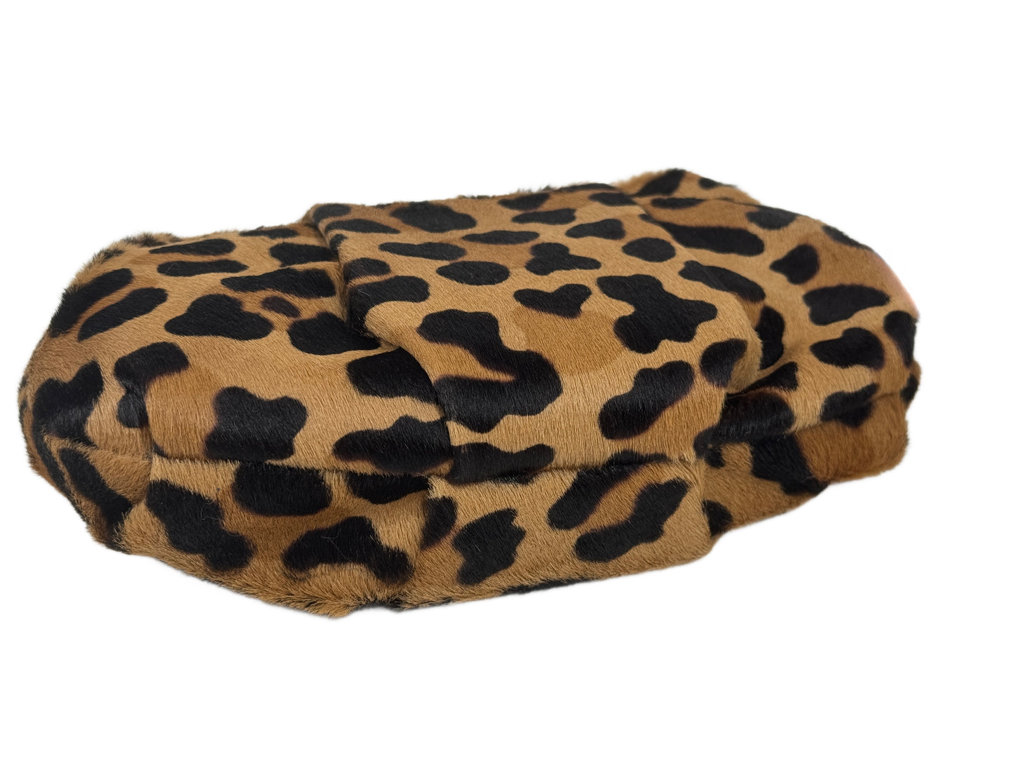 Prada 2012 Calf Pony Hair Leopard Print Wristlet