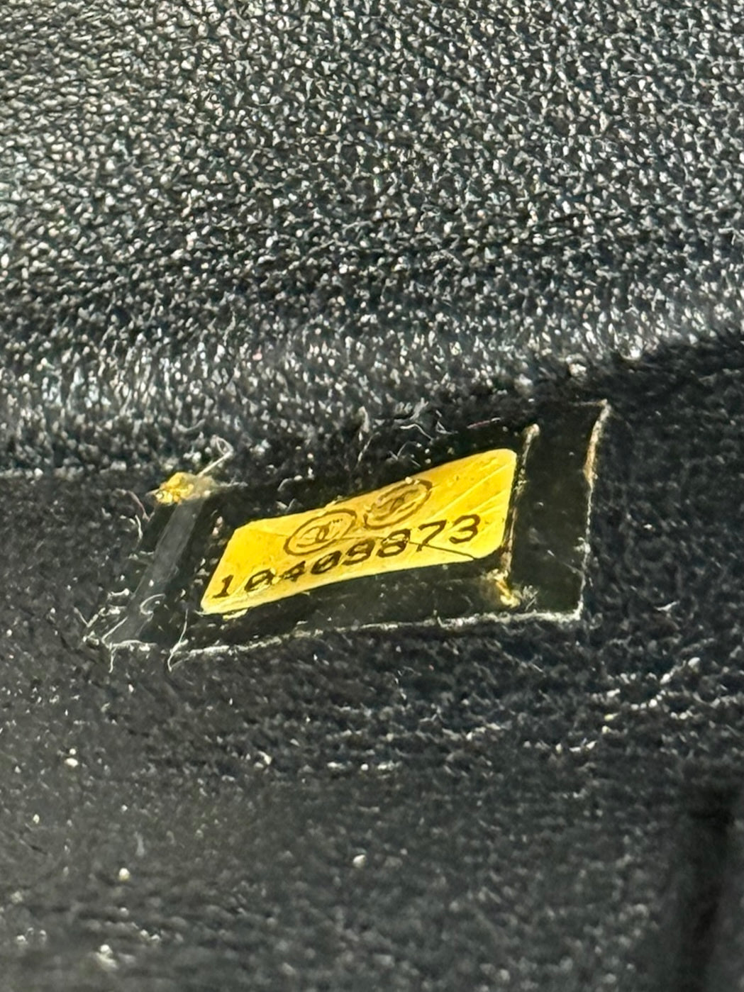 Chanel Vintage Black Caviar Leather Medallion CC Shoulder Tote Bag