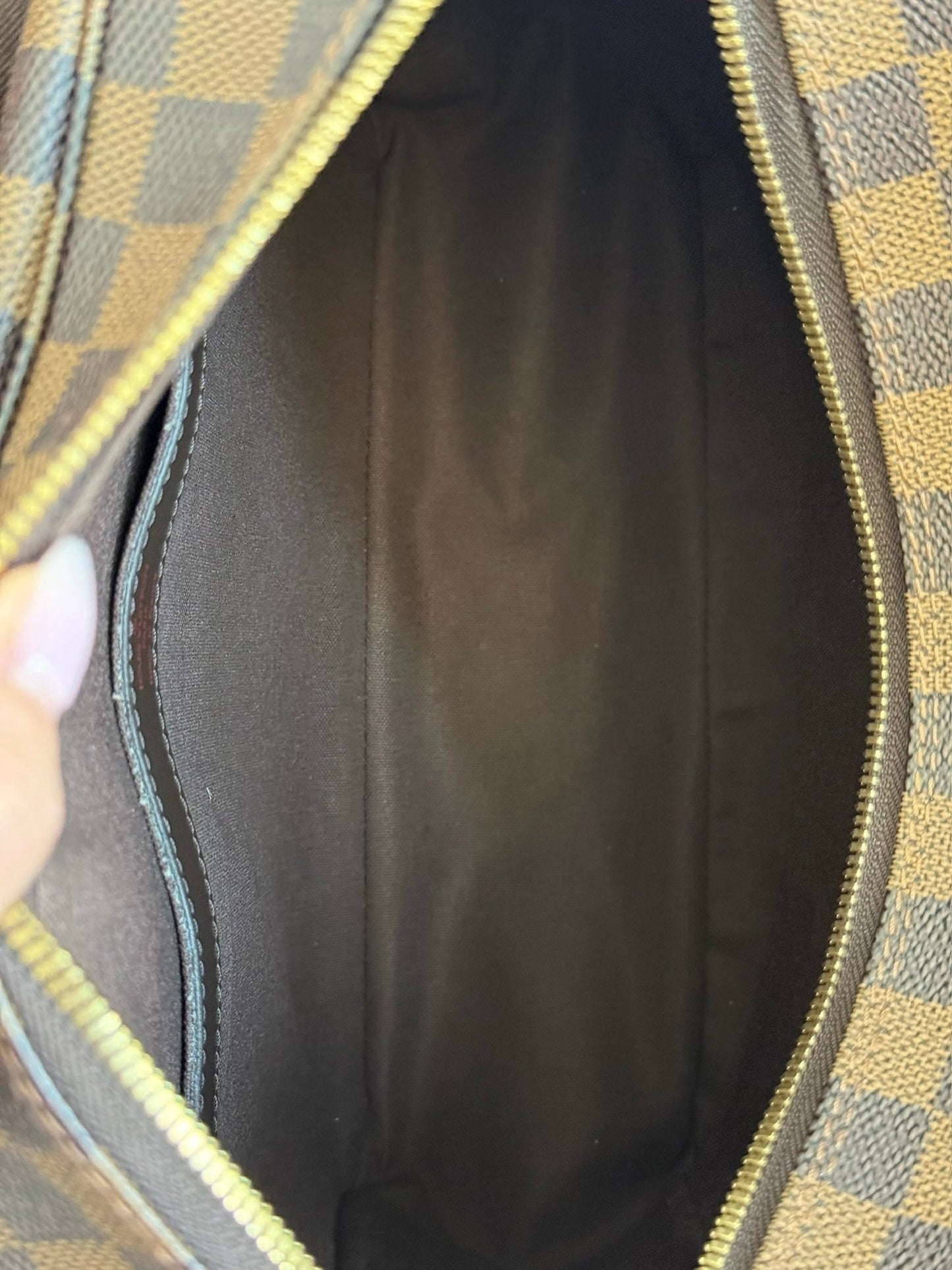 Louis Vuitton 2010 Damier Ebene Naviglio Messenger Bag