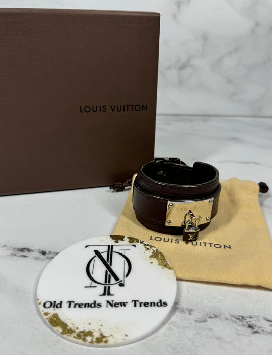 Louis Vuitton Brown Epi Leather Infinit Cuff Bracelet - Size 17 Centimeters