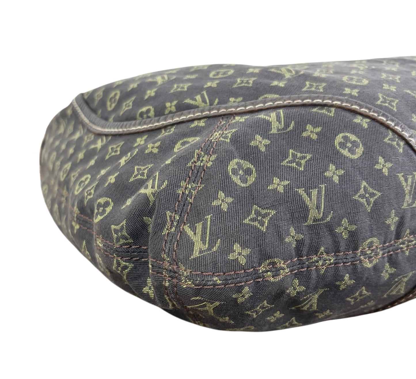 Louis Vuitton Vintage 2006 Brown Mini Lin Monogram Manon Hobo Shoulder Bag