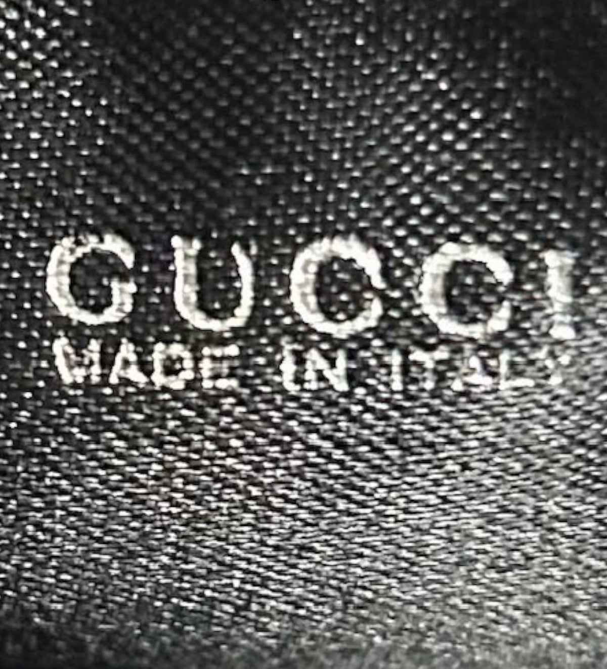 Gucci Vintage Black Satin GG Beaded Mini Evening Bag