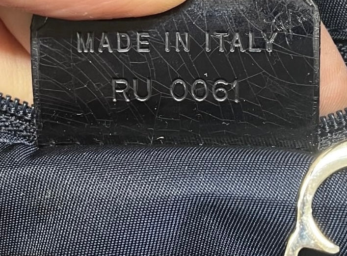 Dior Vintage 2001 Blue Denim Speedway Medium Saddle Bag
