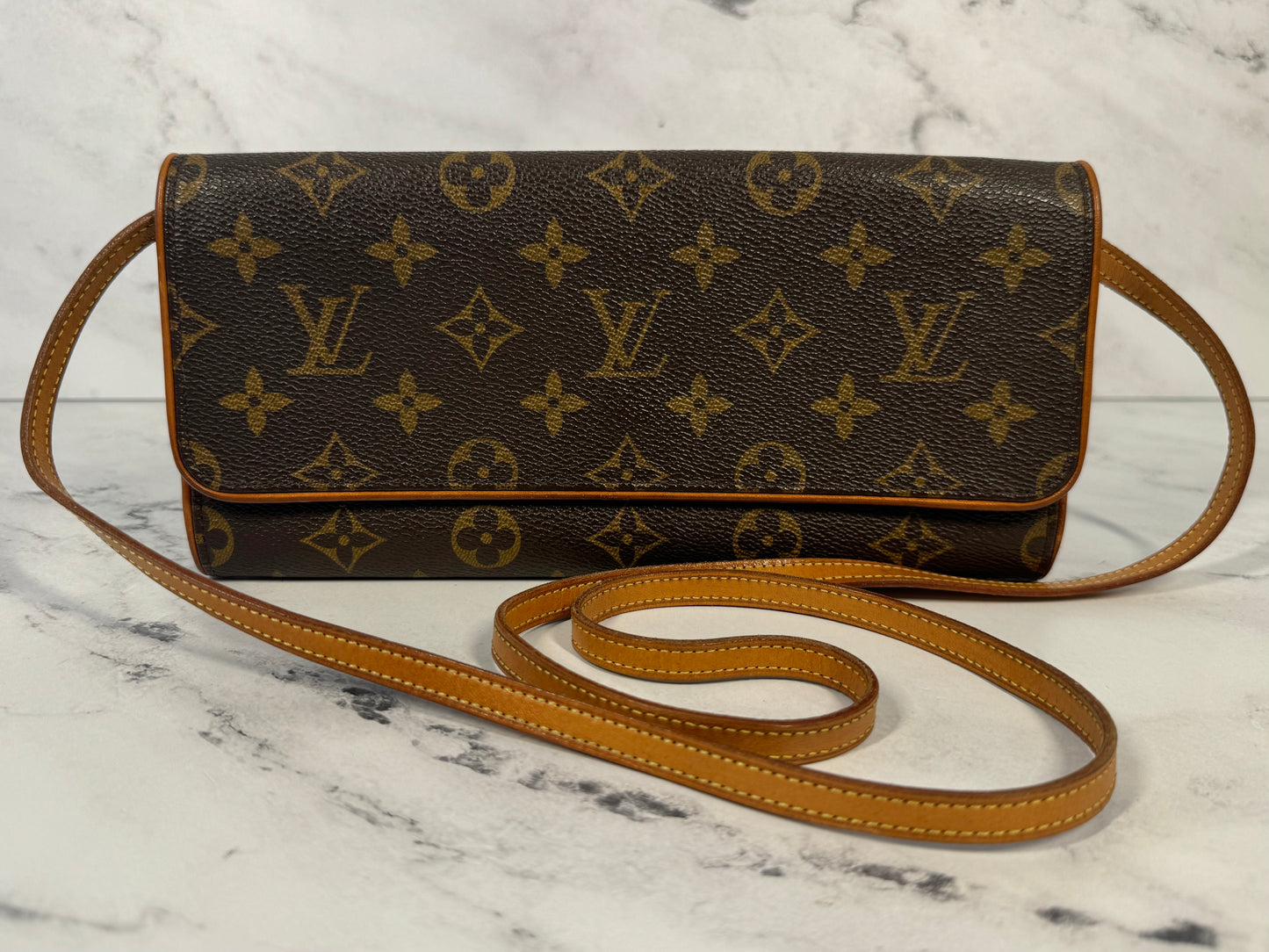 Louis Vuitton Vintage 2000 Monogram Pochette Twin GM Shoulder & Crossbody Bag