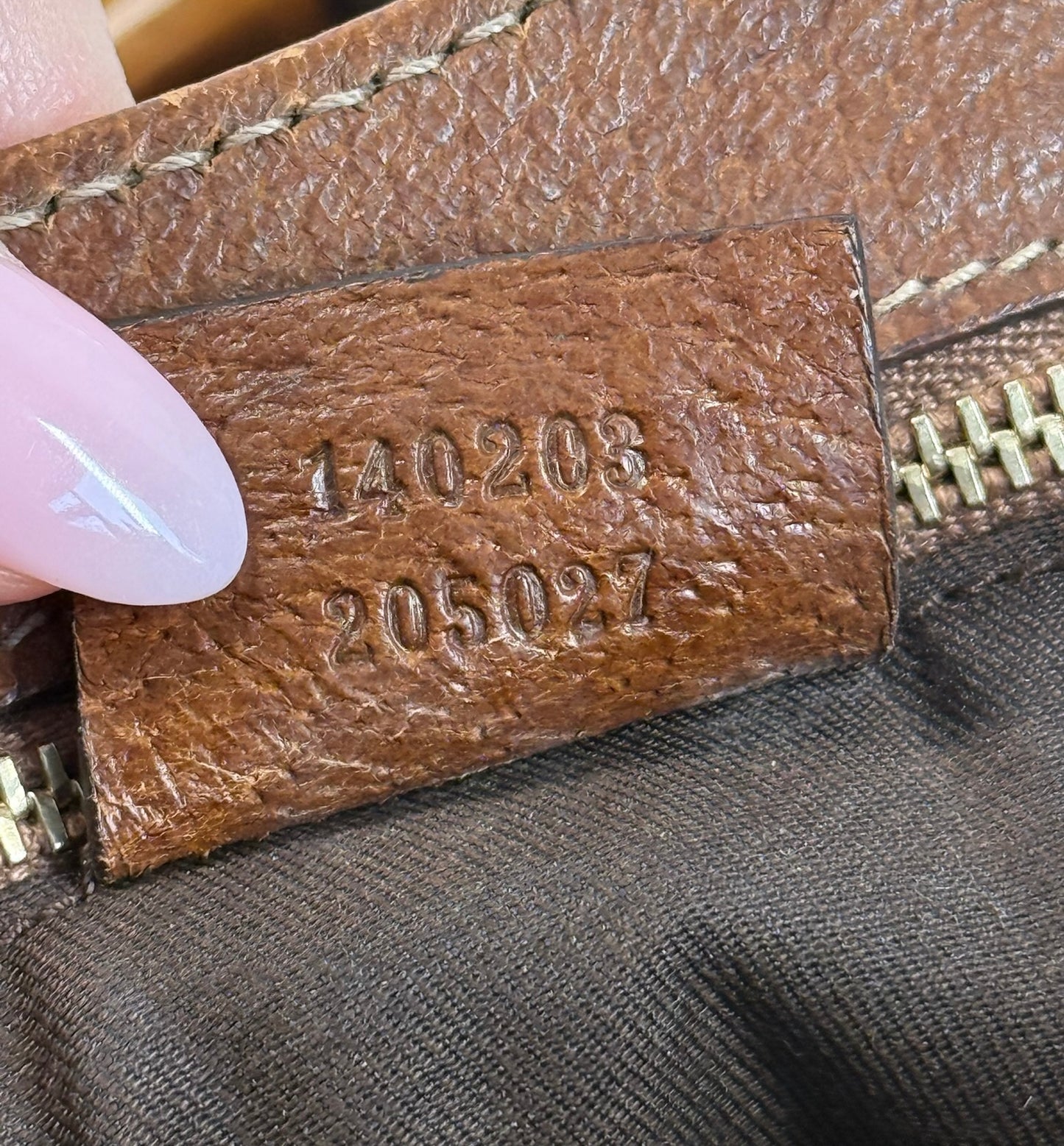 Gucci Vintage Brown GG Monogram Canvas Bamboo Handle Small Shoulder Tote Bag