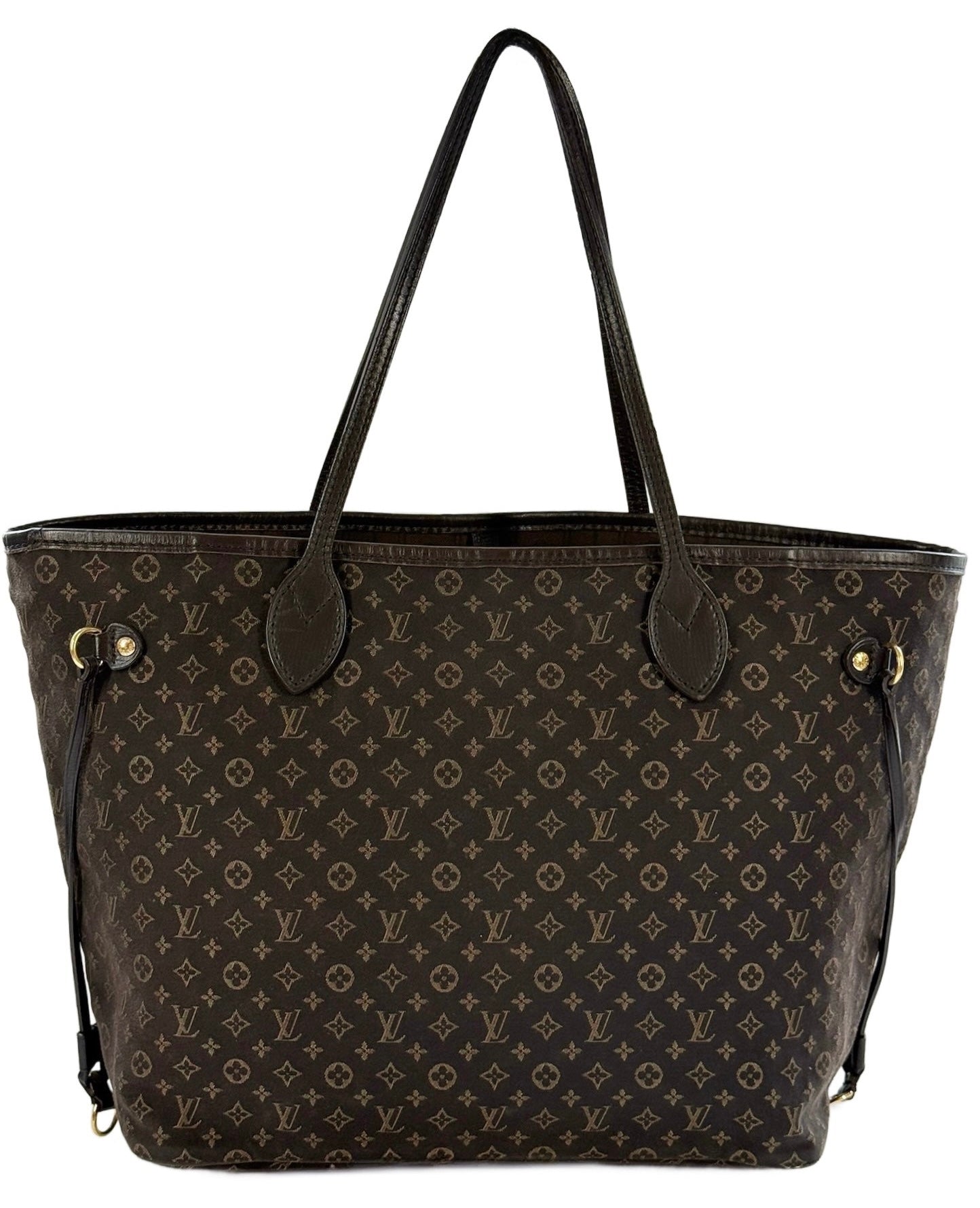 Louis Vuitton 2012 Brown Mini Lin Monogram Canvas Neverfull MM