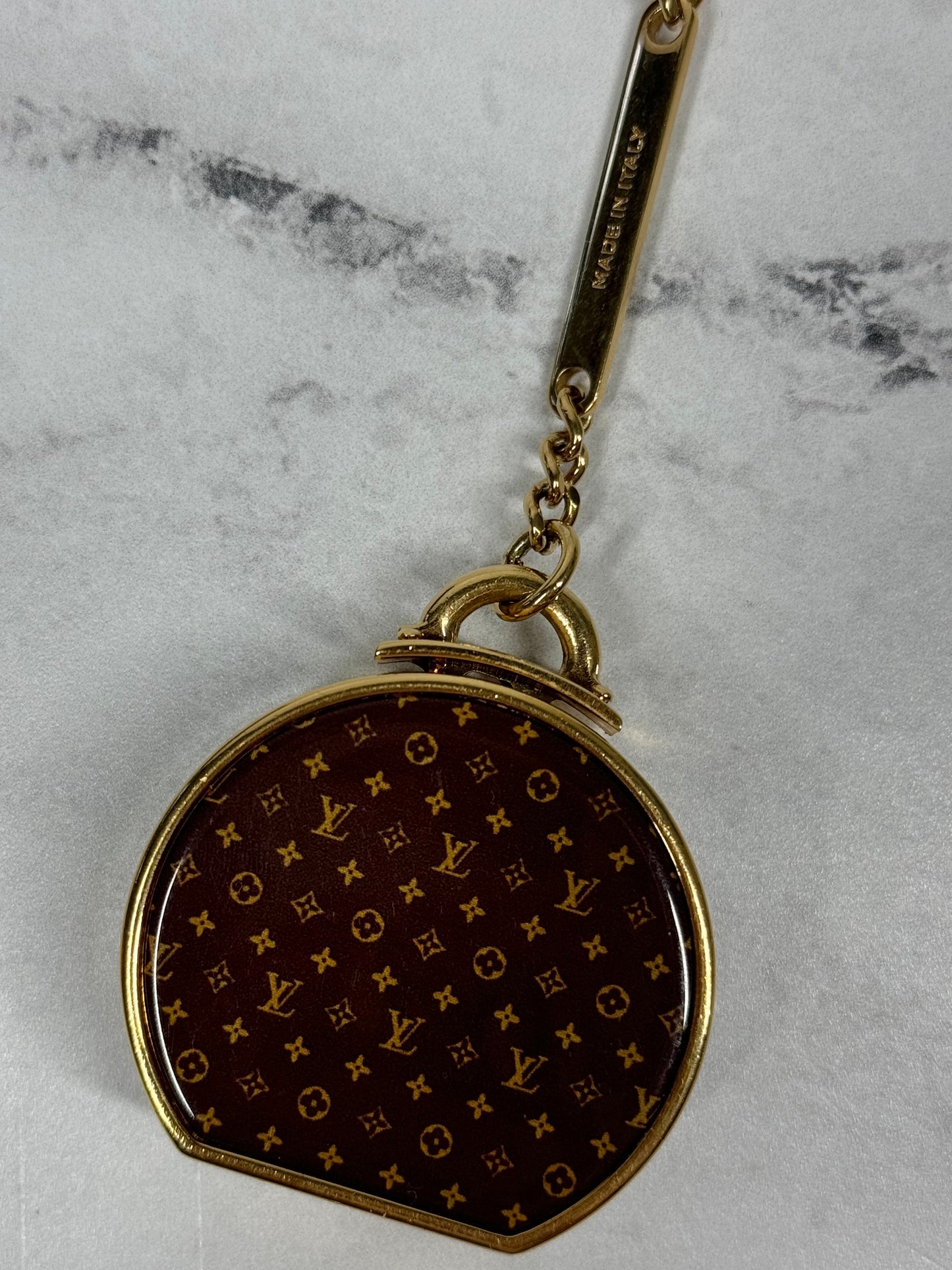 Louis Vuitton Monogram Micro Boite Chapeau Hat Box Mirror Bag Charm & Key Holder