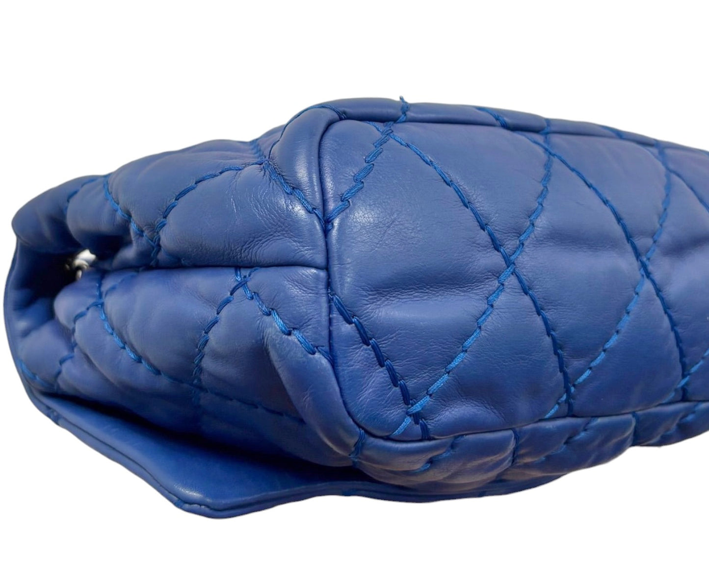 Chanel Royal Blue Quilted Calfskin Love Me Tender Medium Shoulder Flap Bag