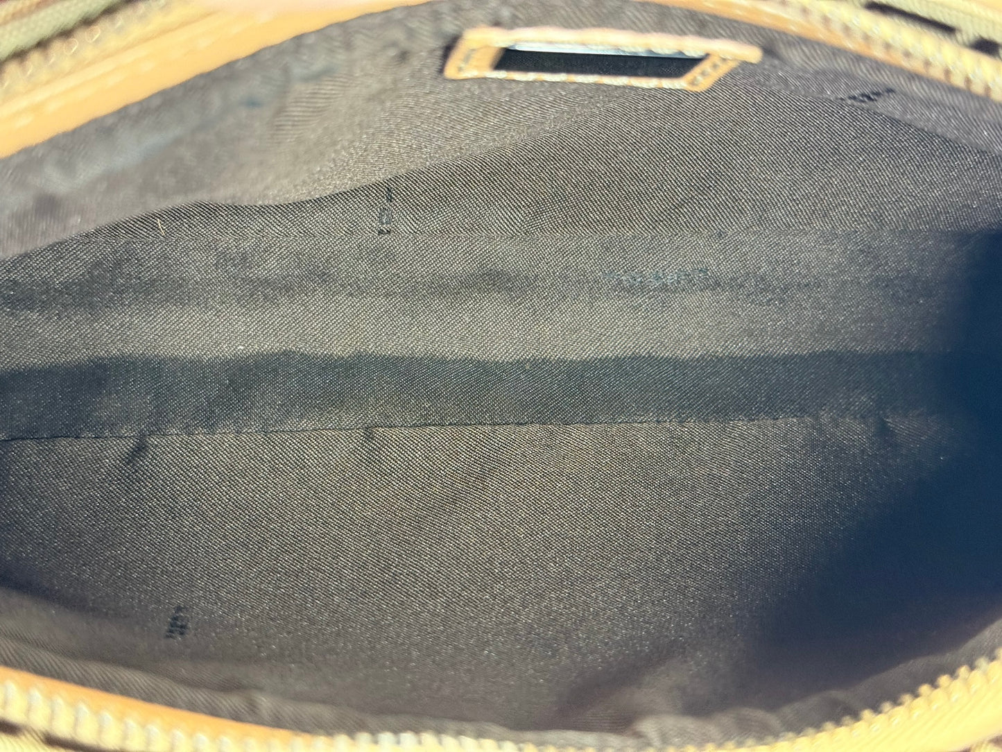 Fendi Vintage Beige & Brown Zucchino Zucca Monogram Small Pochette Bag