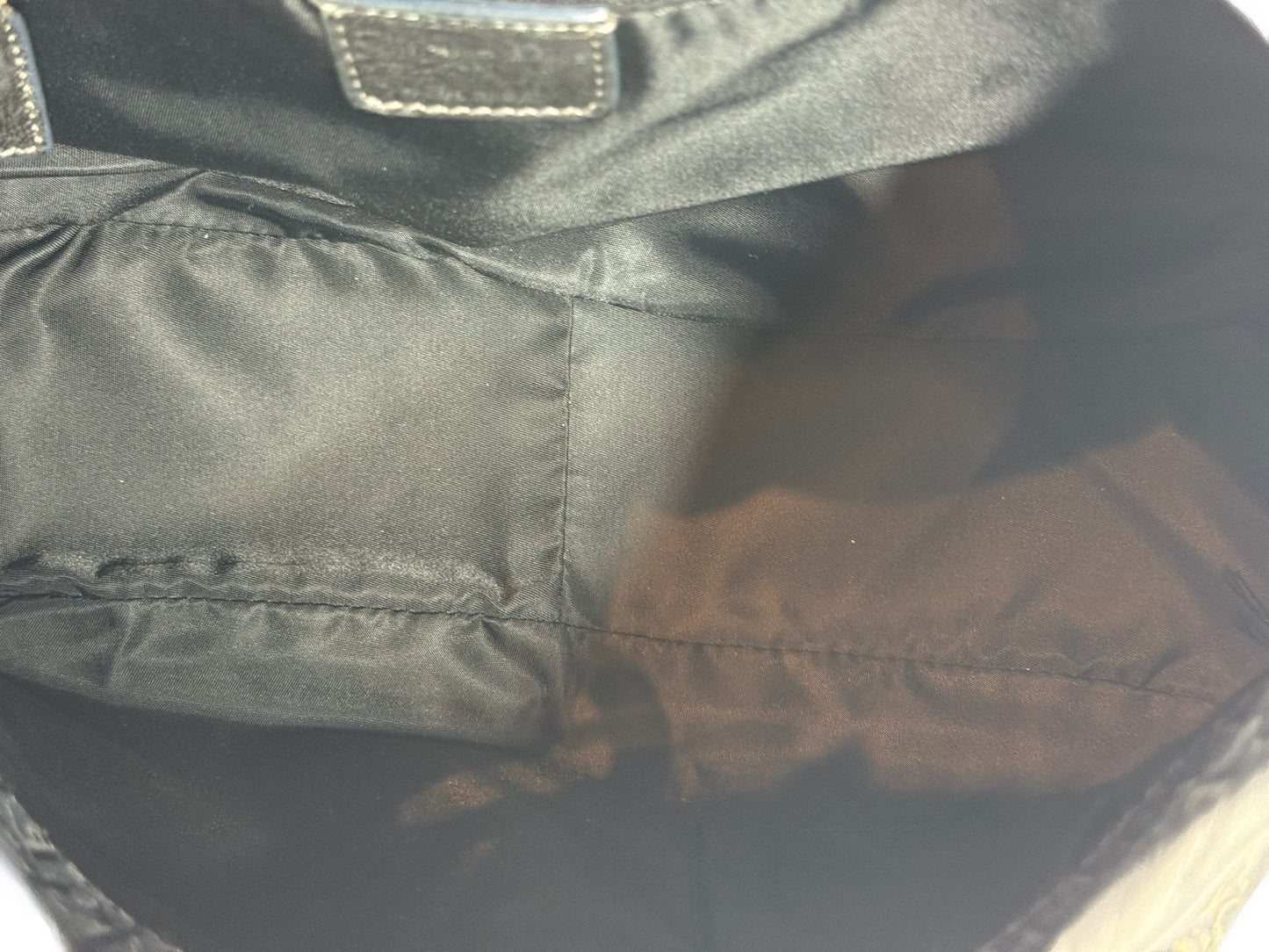 Dior Vintage Black Trotter Monogram Saddle Buckle Small Hobo Shoulder Bag