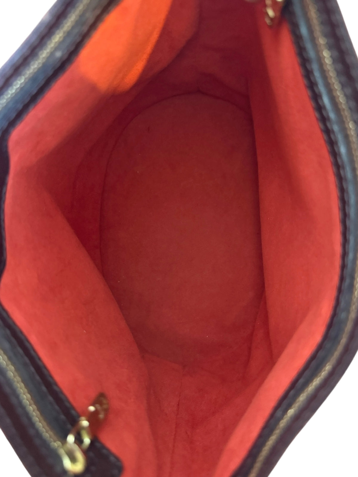 Louis Vuitton Vintage 1998 Damier Ebene Bucket Bag PM with Pouch