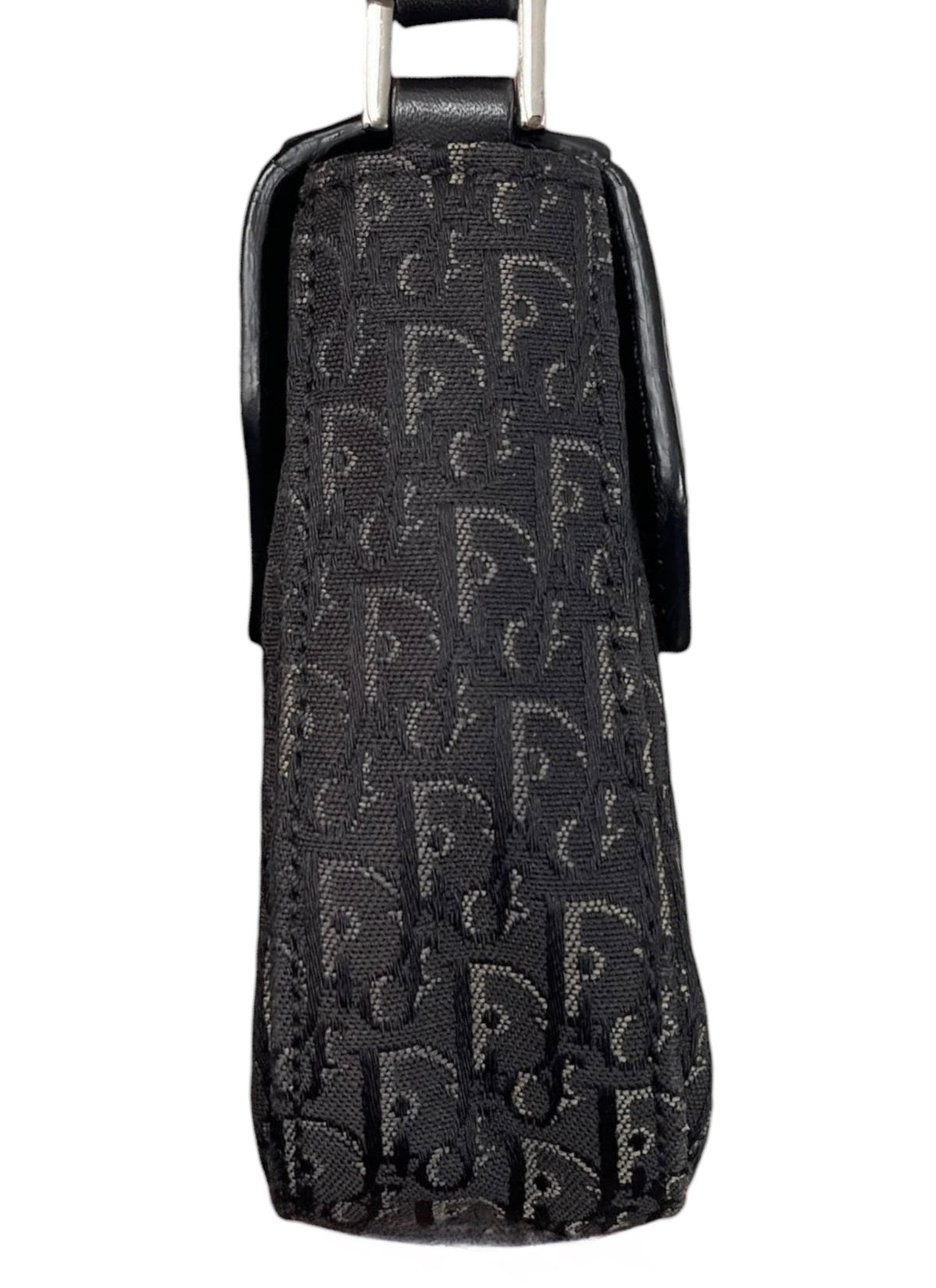 Dior Vintage 2003 Black Diorissimo Monogram Small Street Chic Columbus Shoulder Pochette Bag