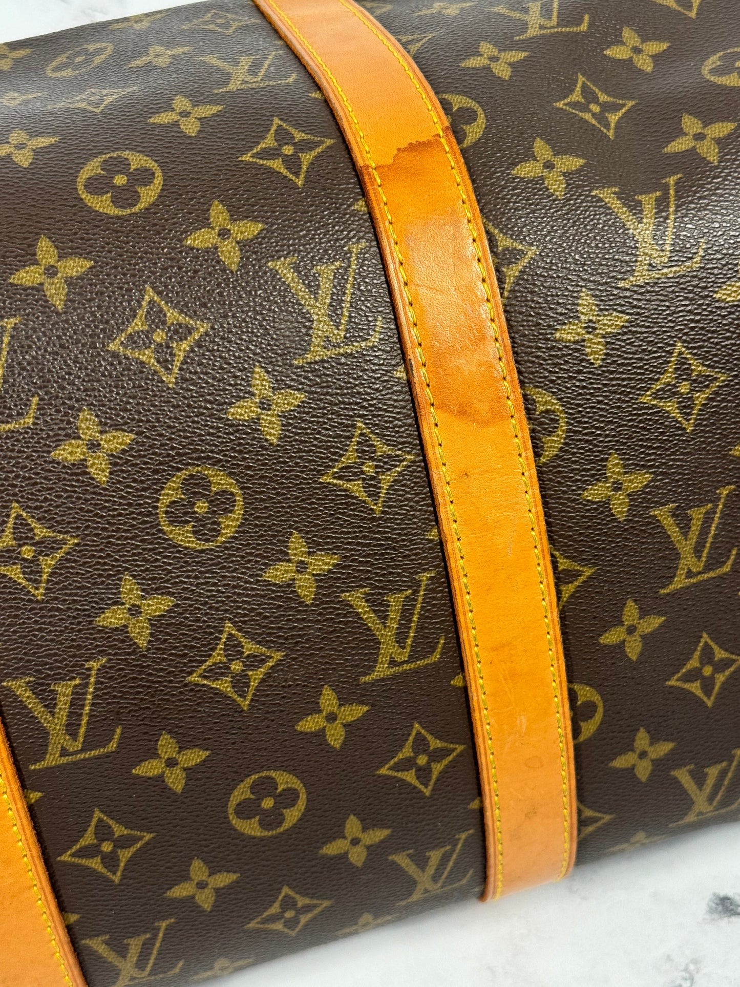 Louis Vuitton Vintage 1989 Monogram Keepall 50