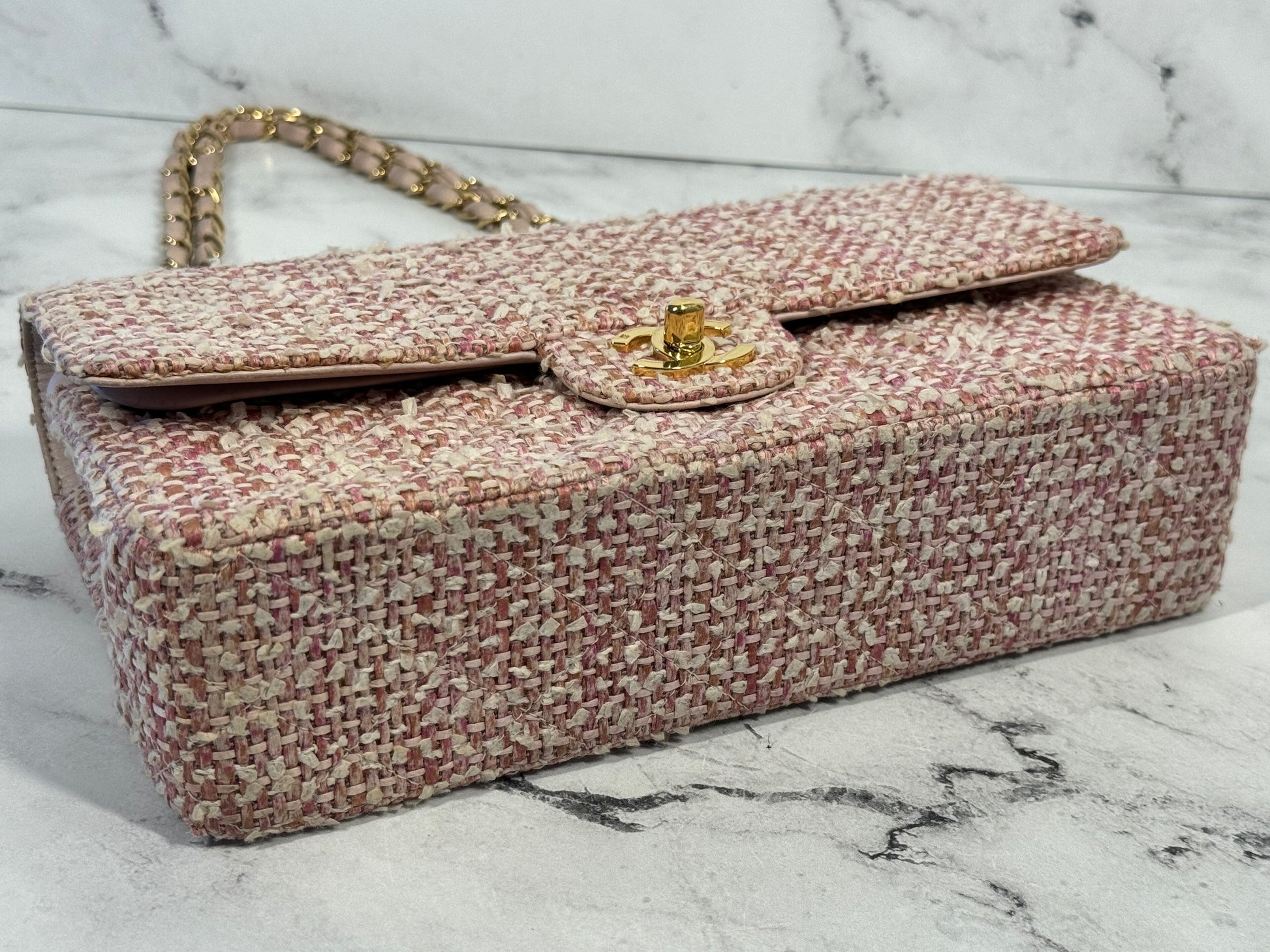 Vintage chanel tweed bag hotsell