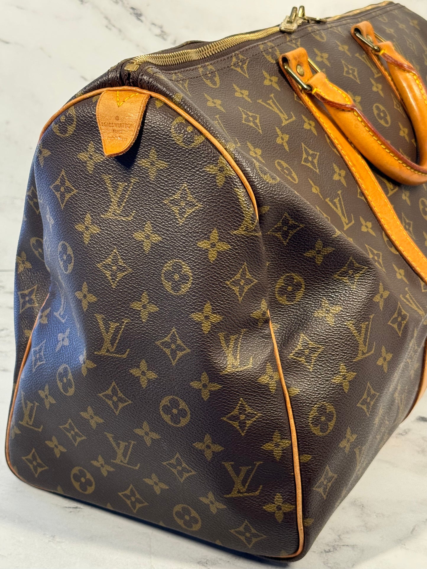 Louis Vuitton Vintage 1989 Monogram Keepall 50