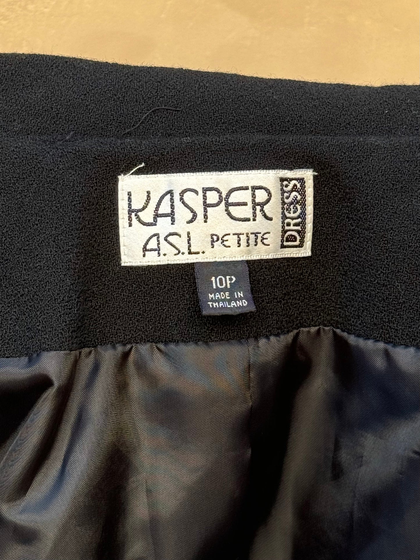 Kasper Vintage Black & Gold Button Blazer