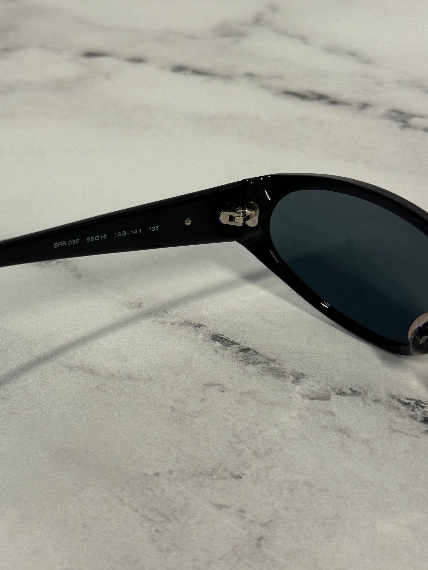 Prada Vintage Black Oval Sunglasses