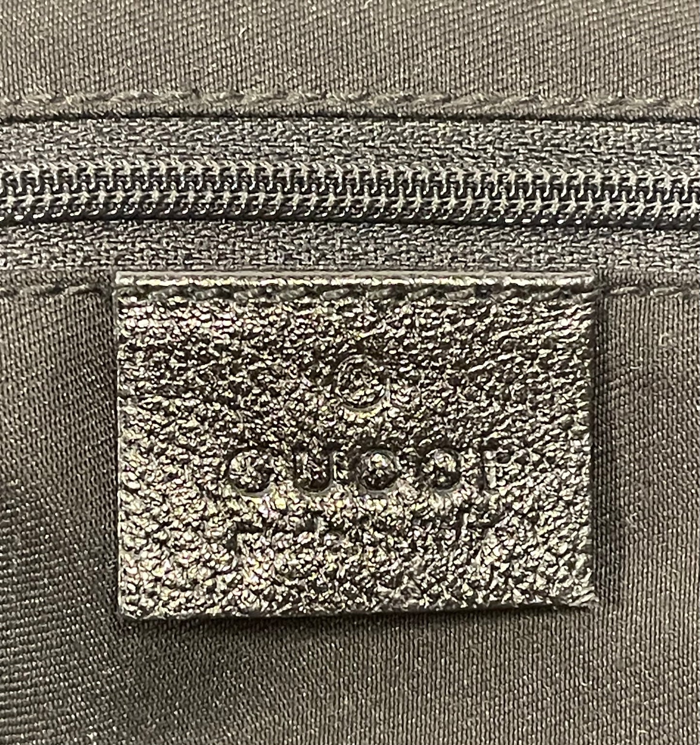 Gucci Vintage Black GG Monogram Canvas Sherry Line Bow Prince Boston Satchel Shoulder Bag
