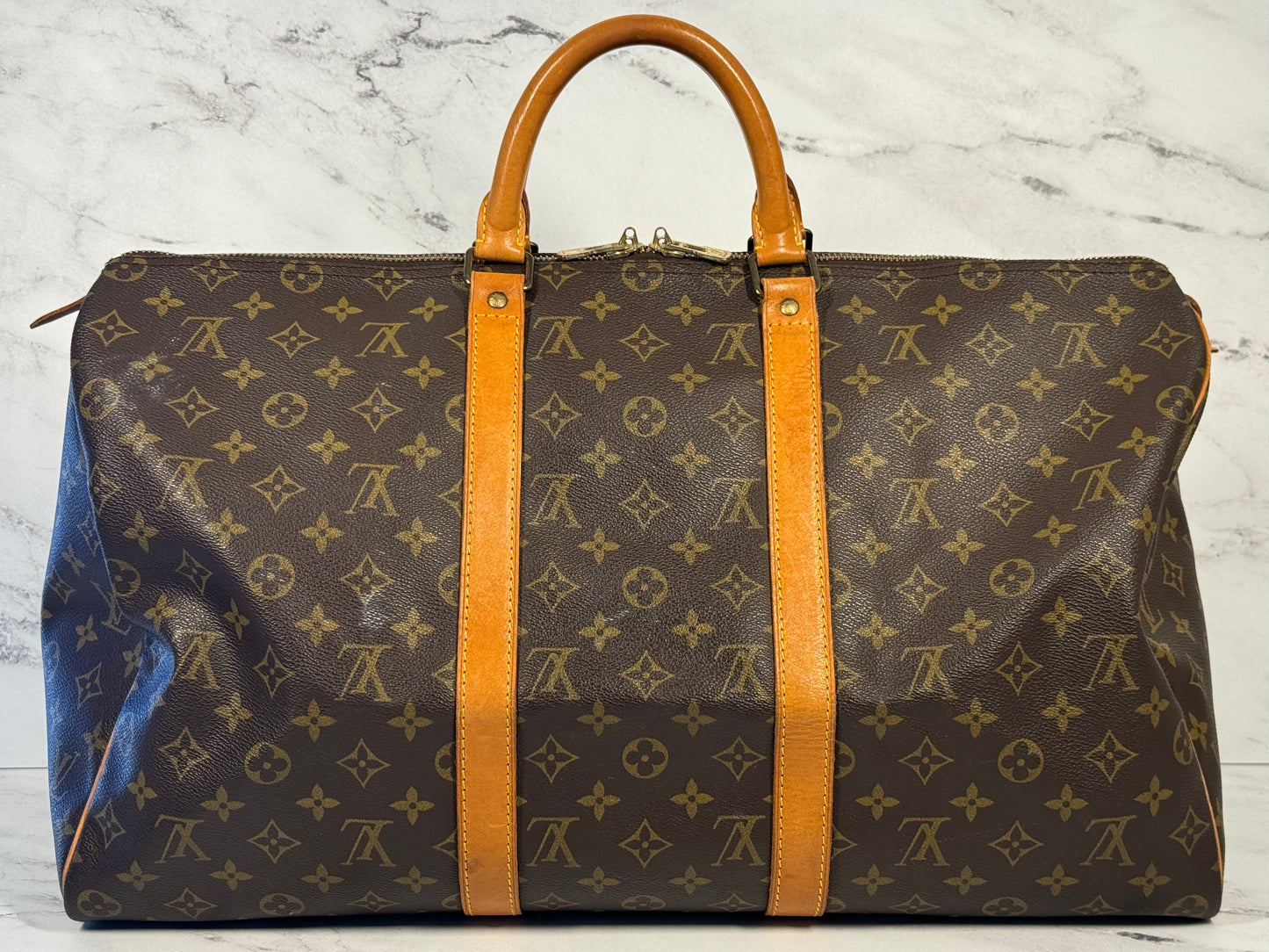 Louis Vuitton Vintage 1989 Monogram Keepall 50