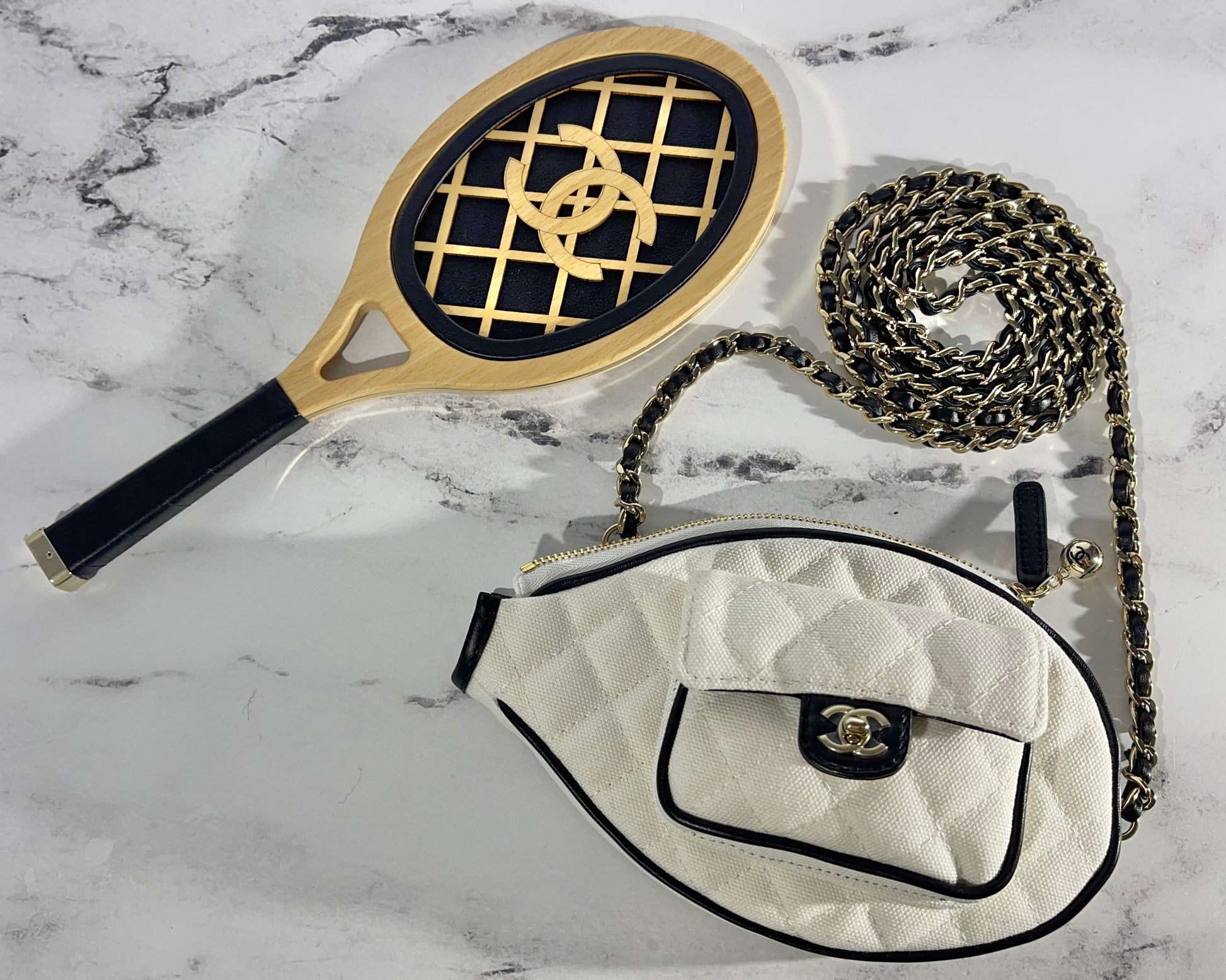 Chanel 23C Pink Quilted Tennis Racket Mirror *Collector's Piece* – Consign  of the Times ™