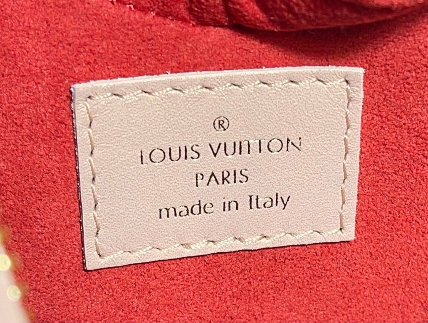 Louis Vuitton Lambskin Embossed Monogram Fall in Love Sac Coeur Light Pink